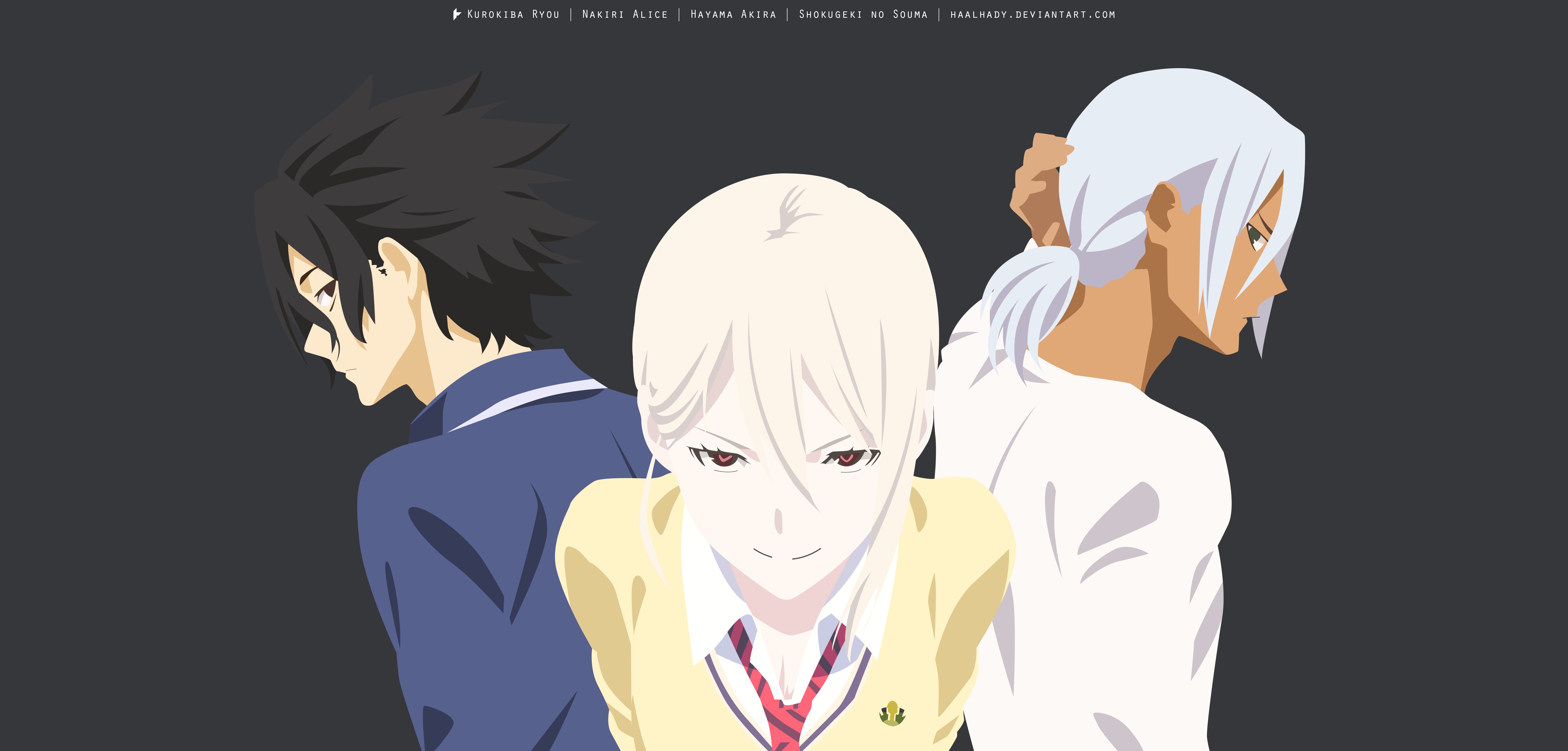 907846 Bild herunterladen animes, essenskriege: shokugeki no soma, akira hayama, alice nakiri, ryō kurokiba - Hintergrundbilder und Bildschirmschoner kostenlos