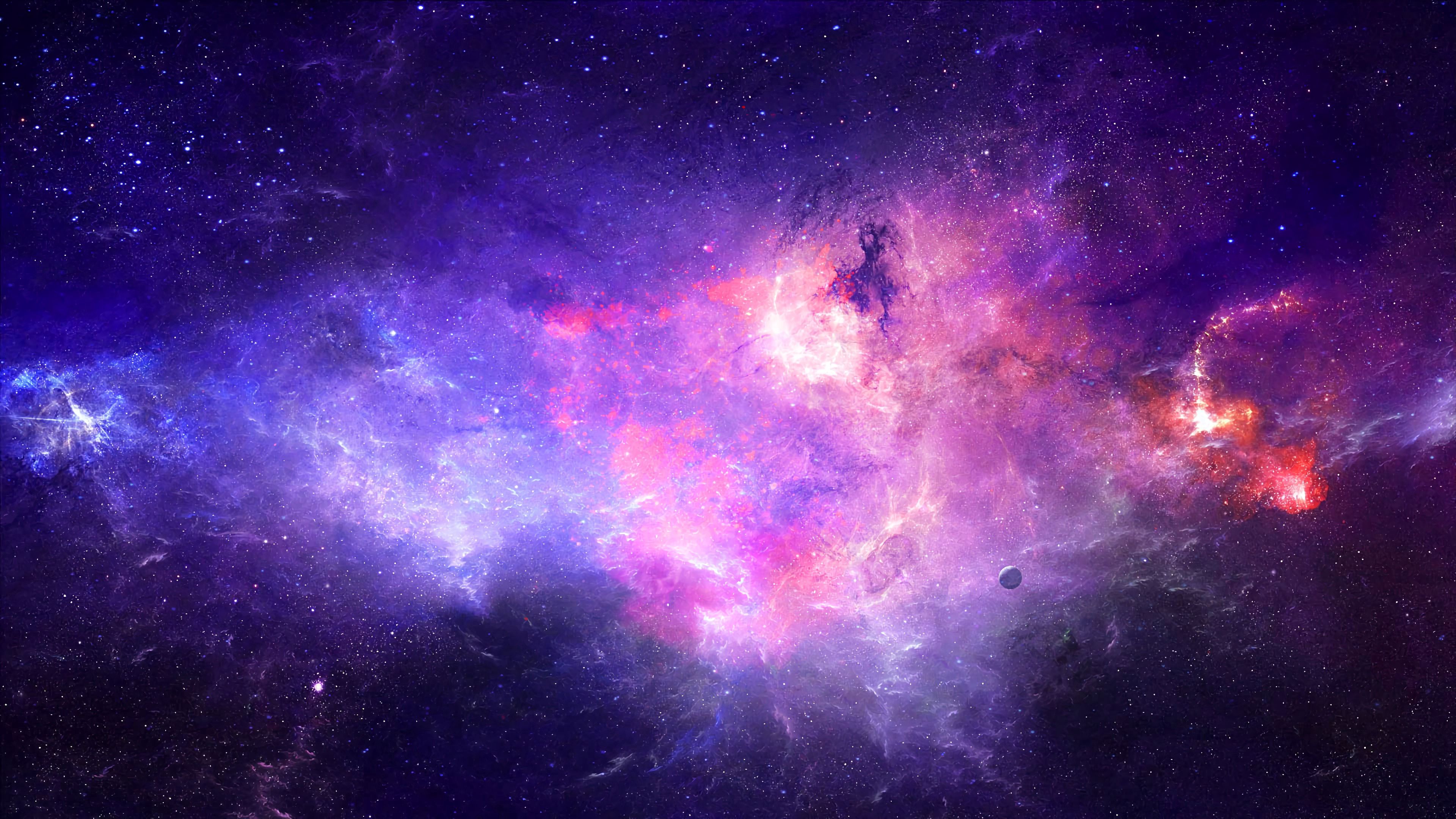 Скачать обои бесплатно Космос, Свечение, Свет, Туманность, Галактика картинка на рабочий стол ПК