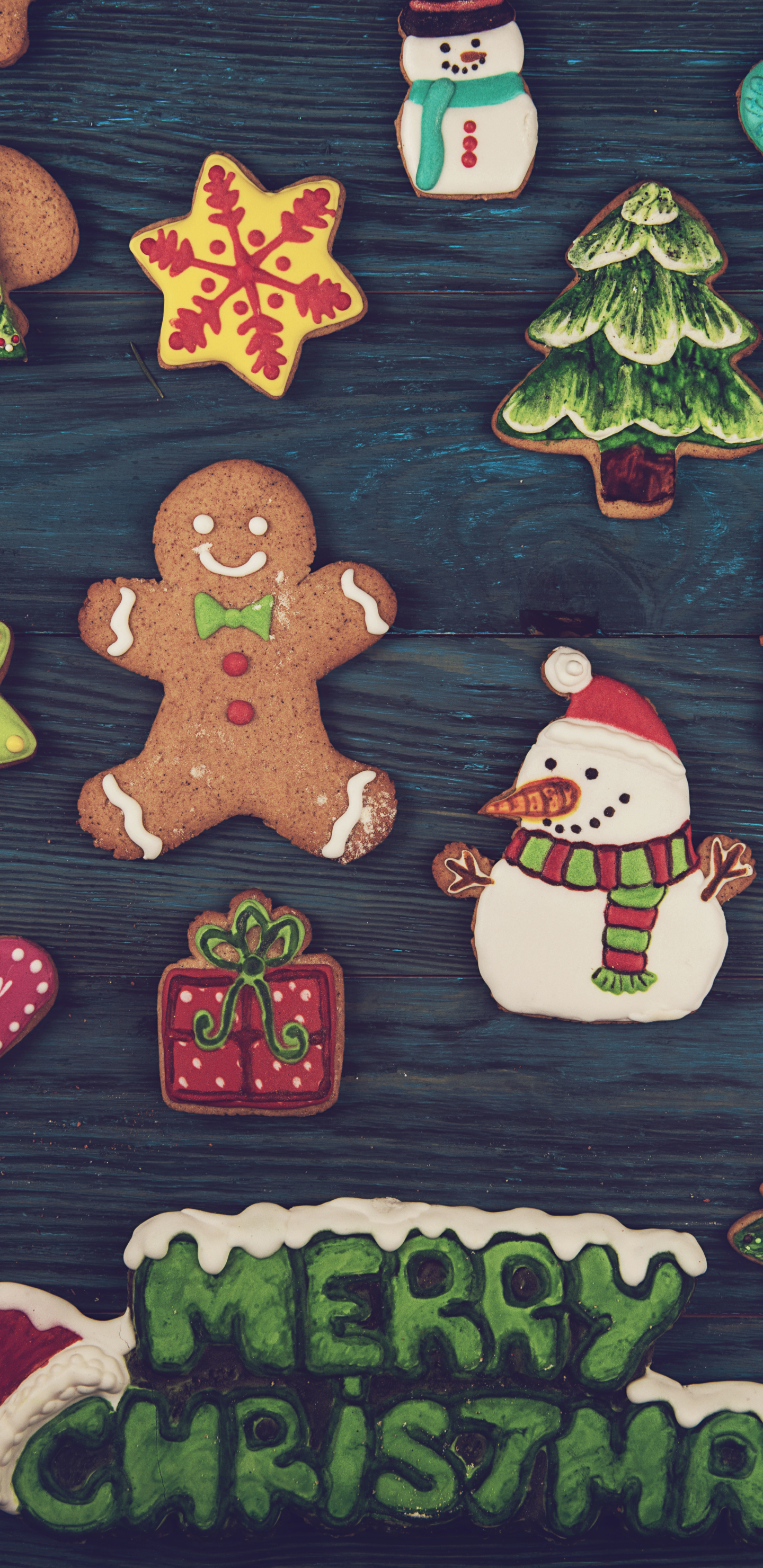 Handy-Wallpaper Feiertage, Weihnachten, Lebkuchen, Frohe Weihnachten, Plätzchen kostenlos herunterladen.