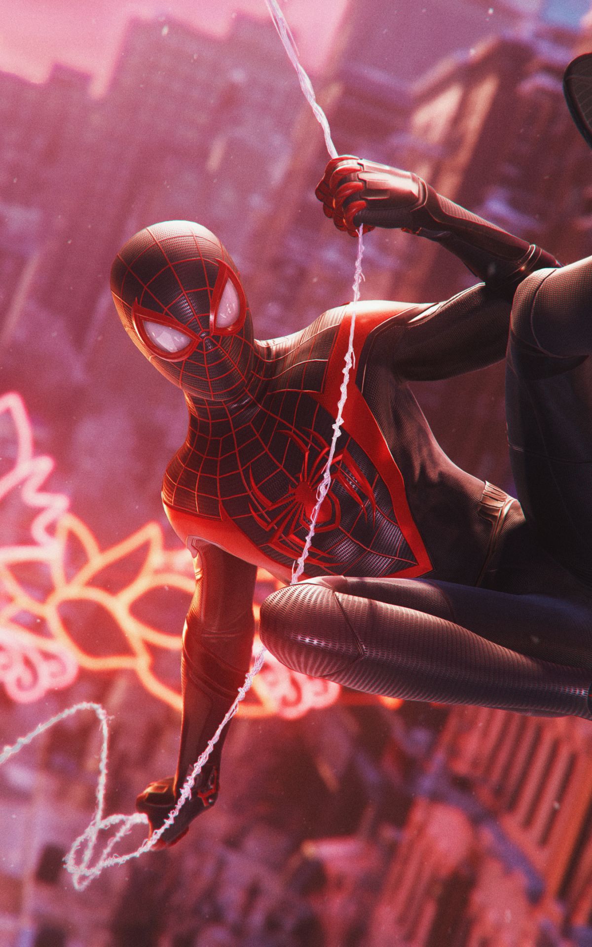 Handy-Wallpaper Computerspiele, Marvels Spider Man: Miles Morales kostenlos herunterladen.