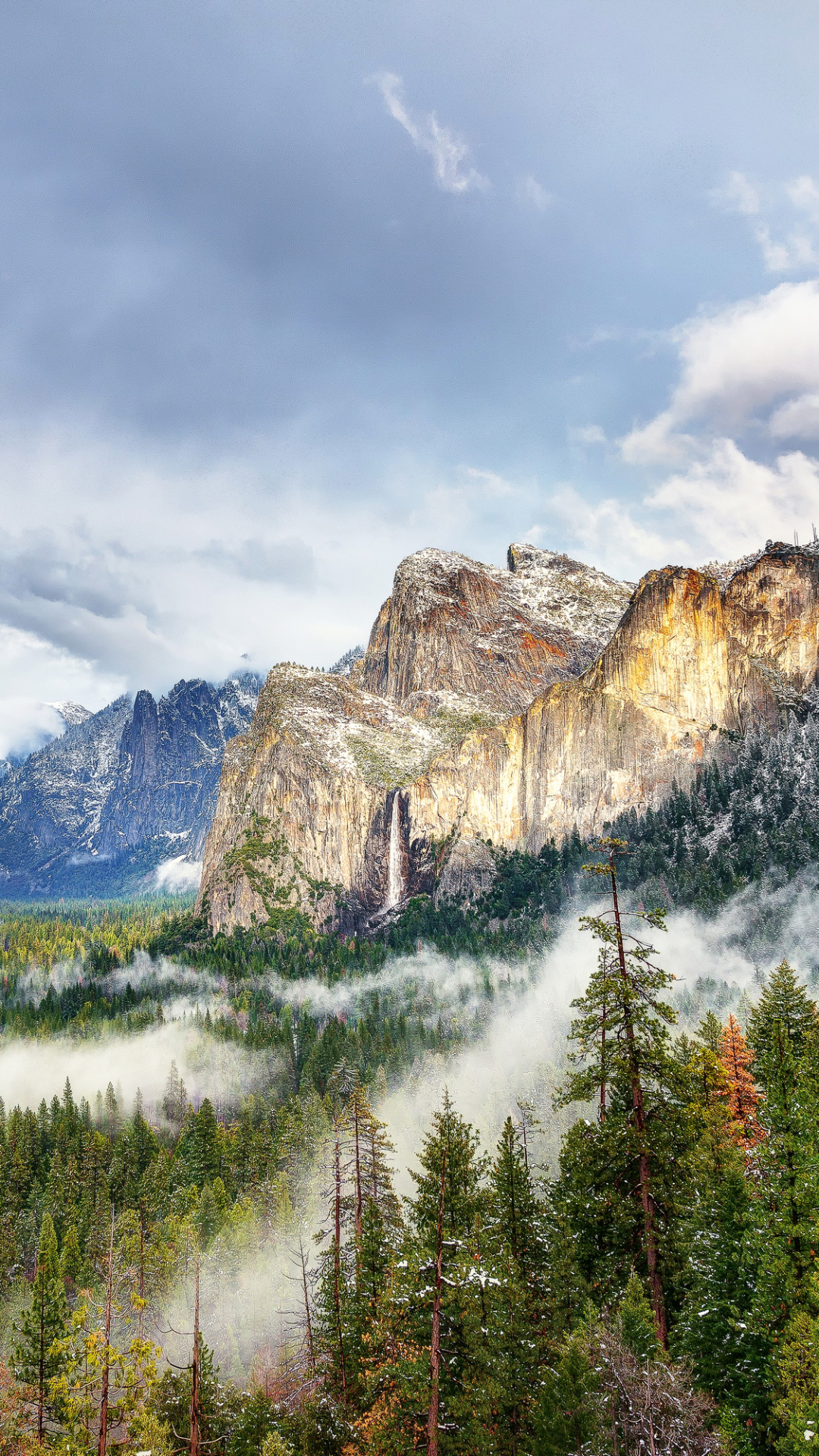 Download mobile wallpaper Landscape, Nature, Usa, Mountain, Forest, Earth, Cliff, National Park, Yosemite National Park for free.