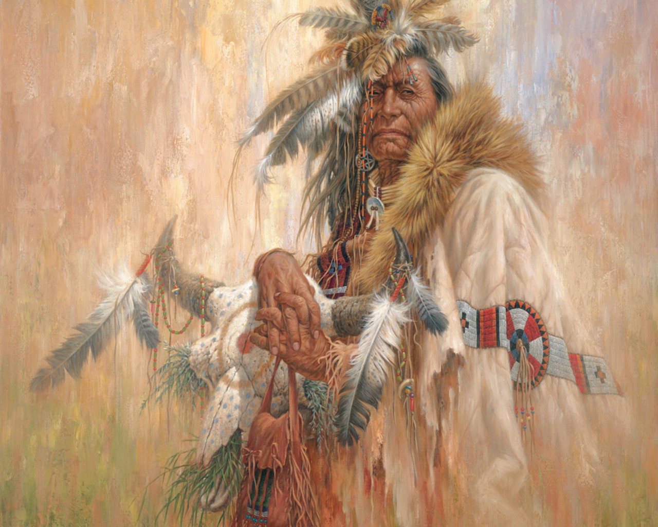 1449004 скачать обои художественные, коренной американец - заставки и картинки бесплатно