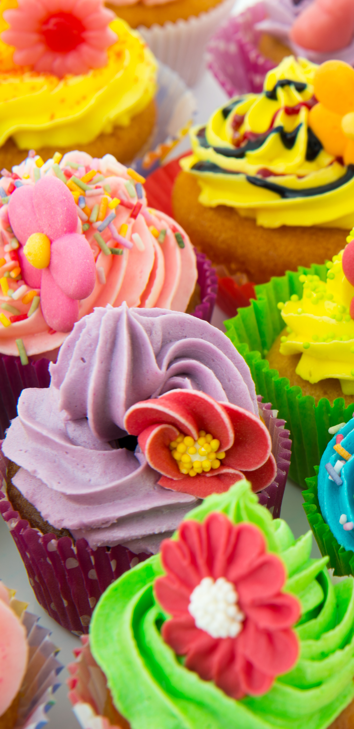 Download mobile wallpaper Food, Colors, Colorful, Cupcake for free.