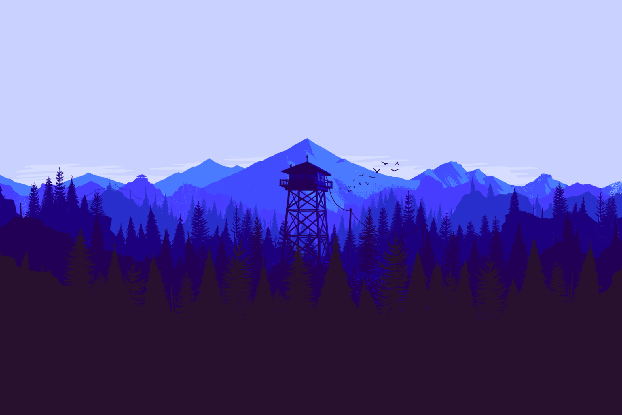 Download mobile wallpaper Mountain, Video Game, Firewatch for free.