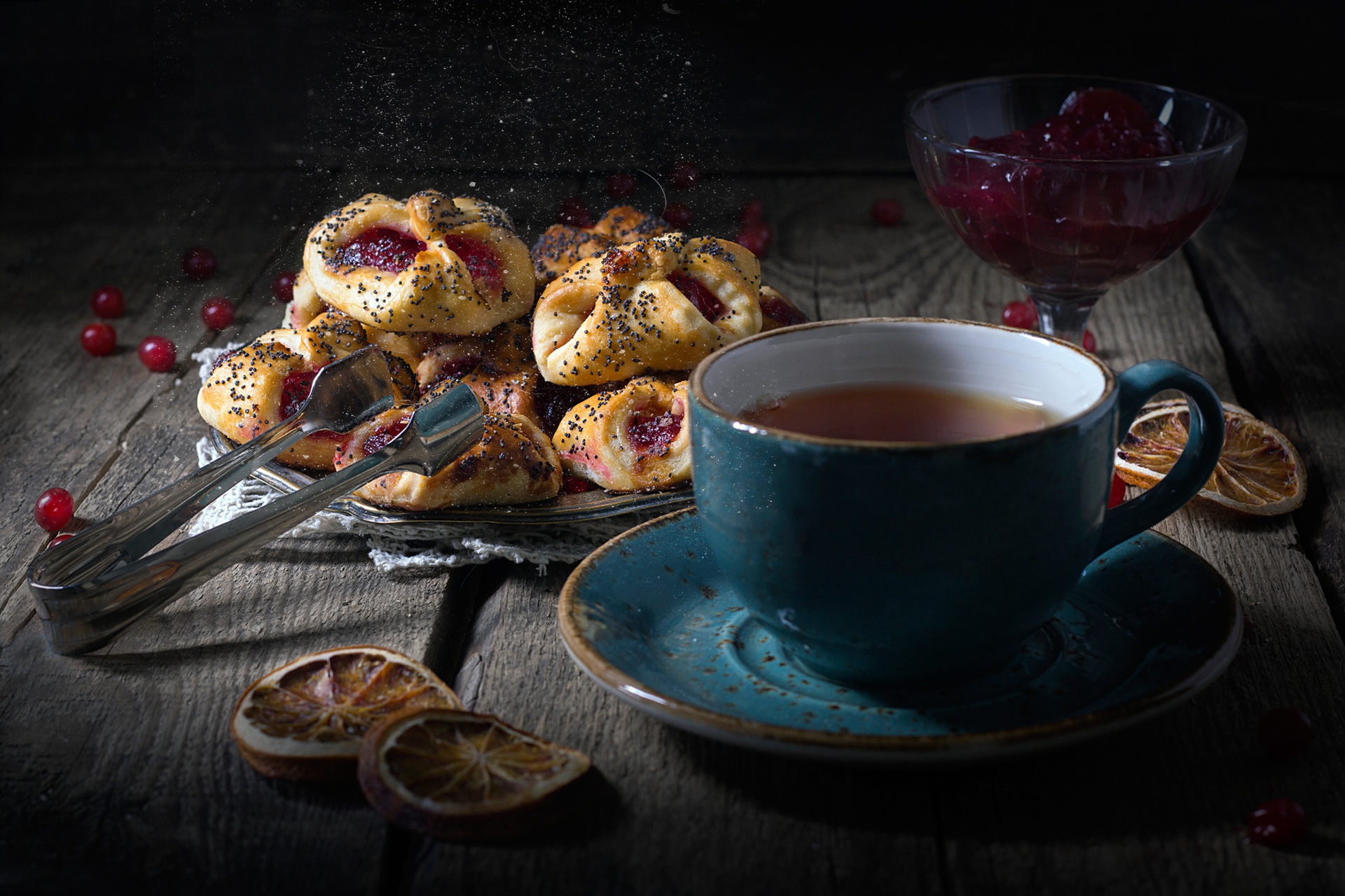 Download mobile wallpaper Food, Still Life, Cup, Tea, Pastry for free.