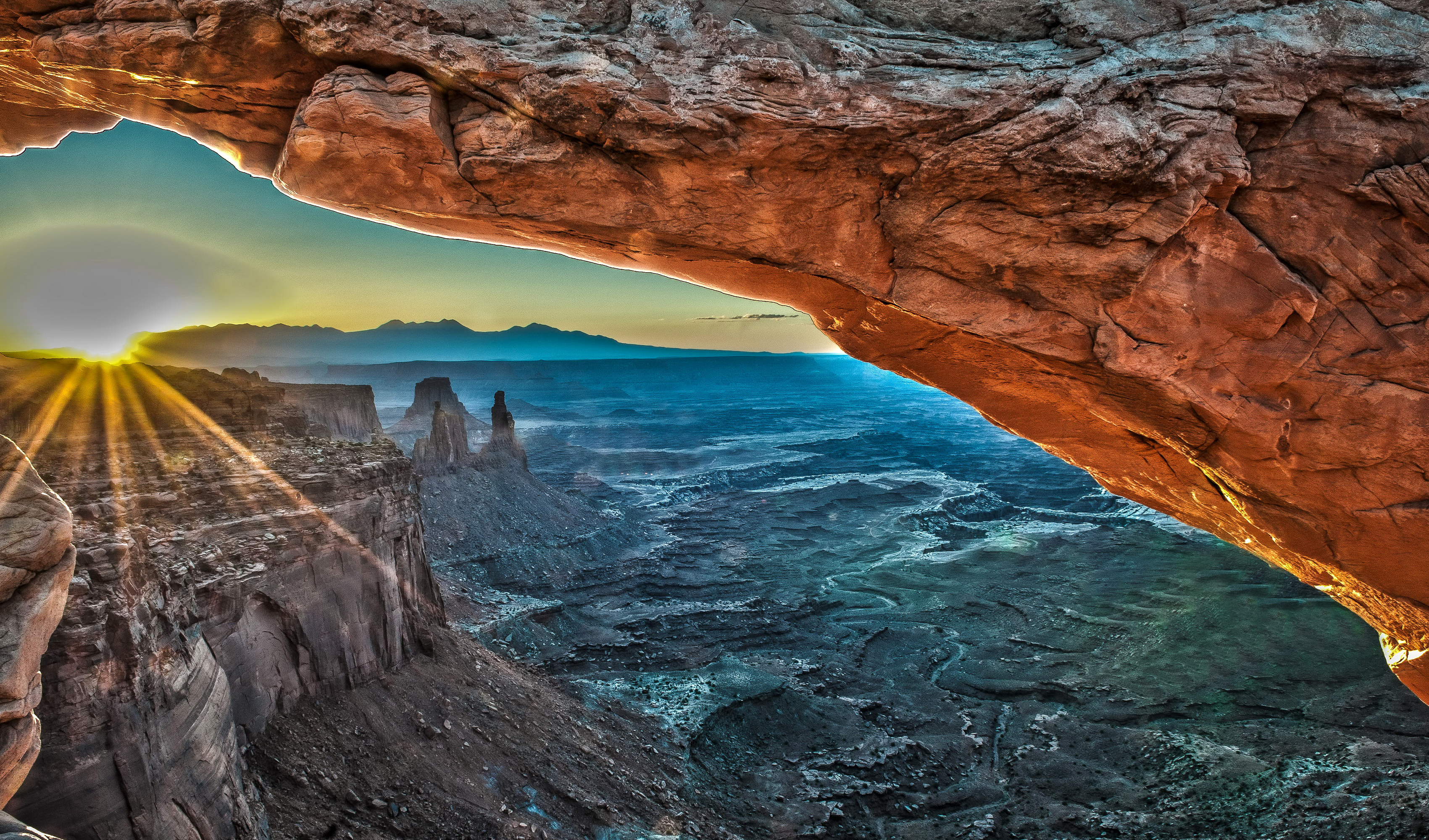 Téléchargez gratuitement l'image Coucher De Soleil, Canyon, Canyons, Arizona, Terre/nature, Arc De Mesa sur le bureau de votre PC