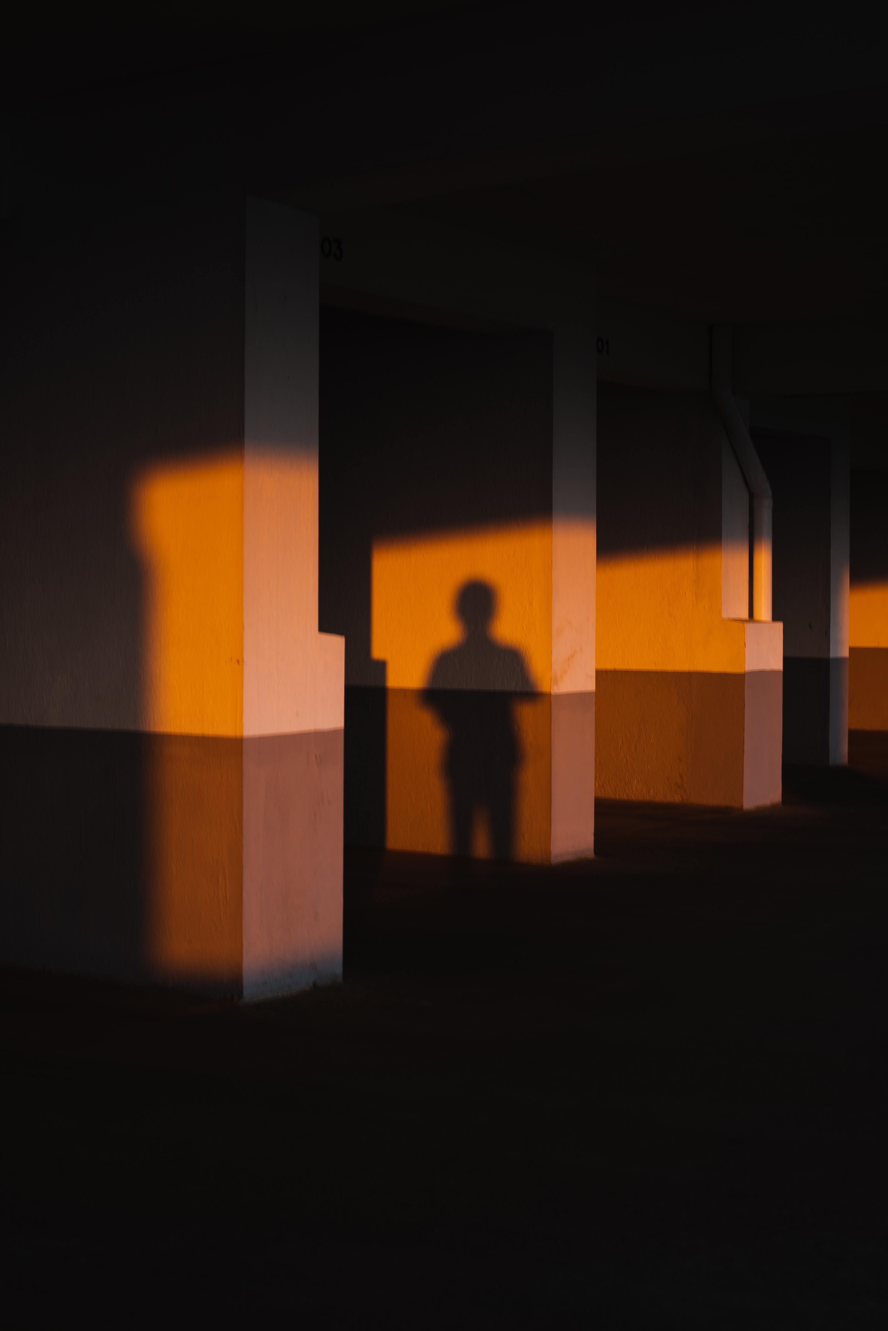 dark, silhouette, shadow, premises, room