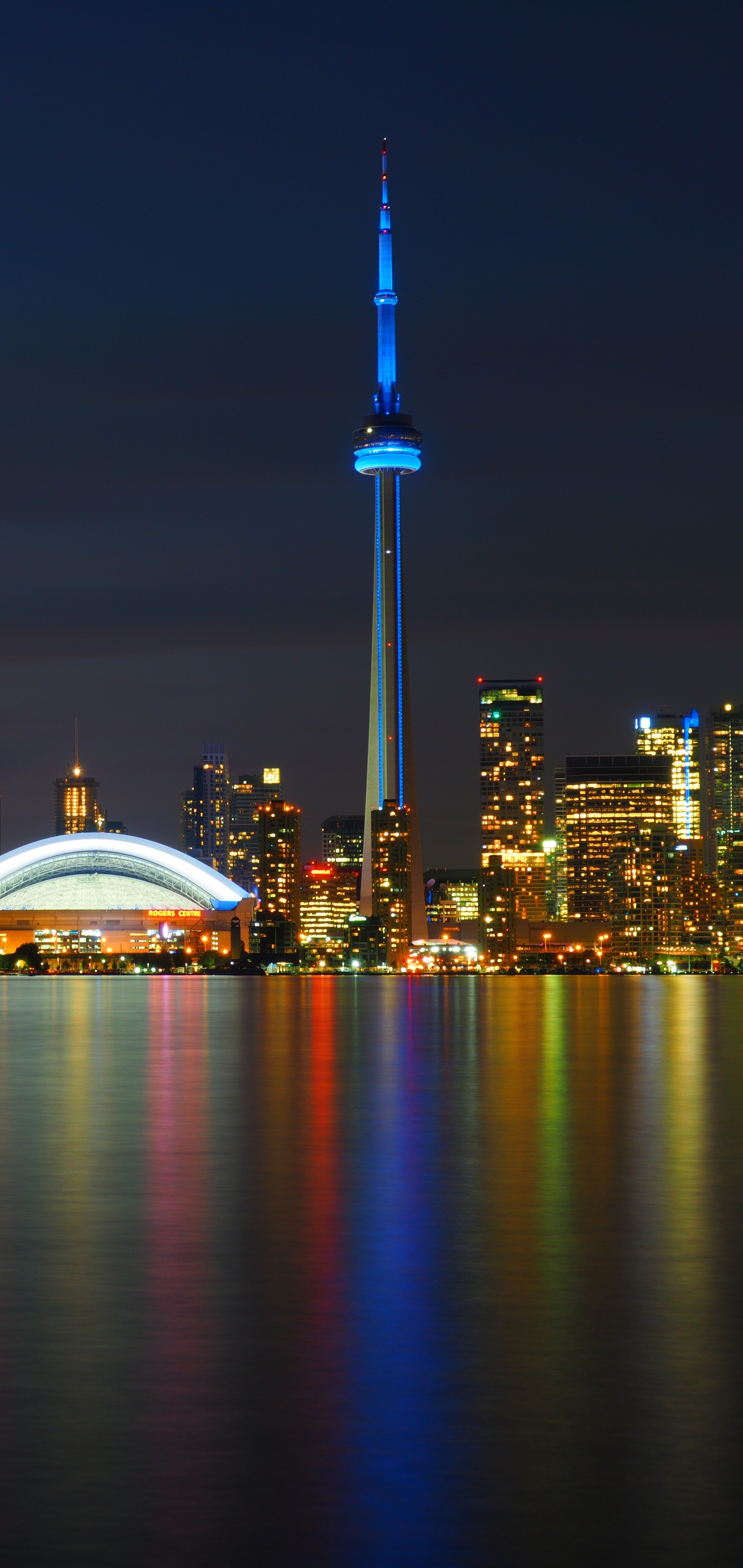 Download mobile wallpaper Cities, Night, City, Skyscraper, Building, Canada, Toronto, Man Made for free.