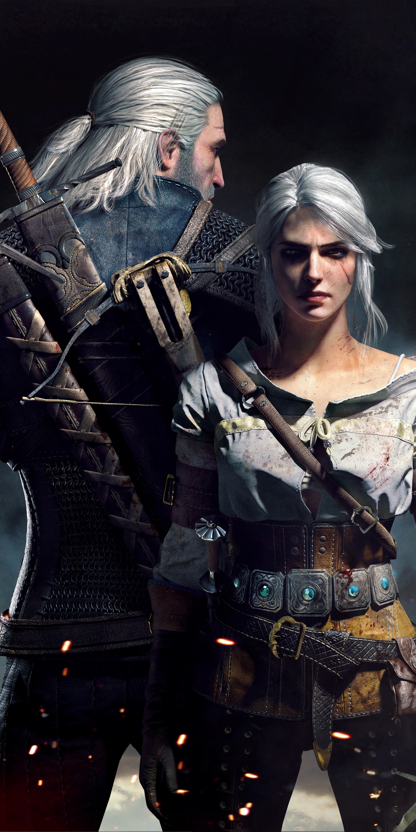 Laden Sie das Computerspiele, Der Hexer, Geralt Von Riva, The Witcher 3: Wild Hunt, Ciri (Der Hexer)-Bild kostenlos auf Ihren PC-Desktop herunter
