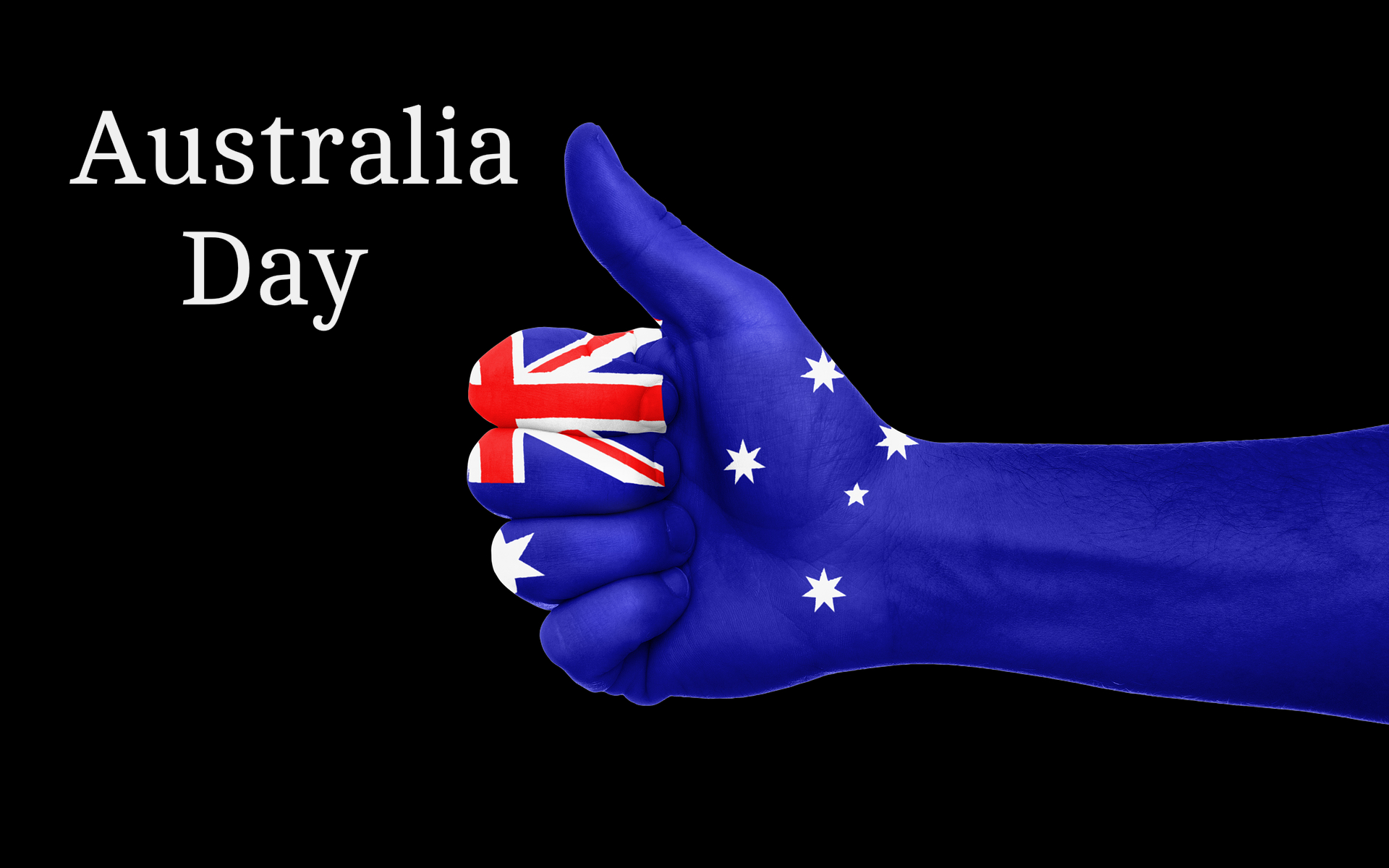 australian flag, holiday, australia day, hand