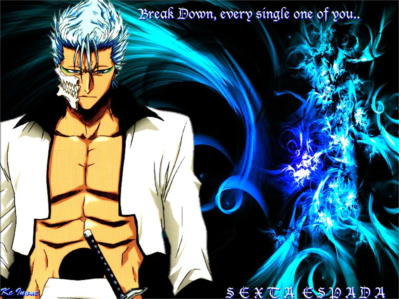 Handy-Wallpaper Bleach, Animes, Grimmjow Jaegerjaquez kostenlos herunterladen.