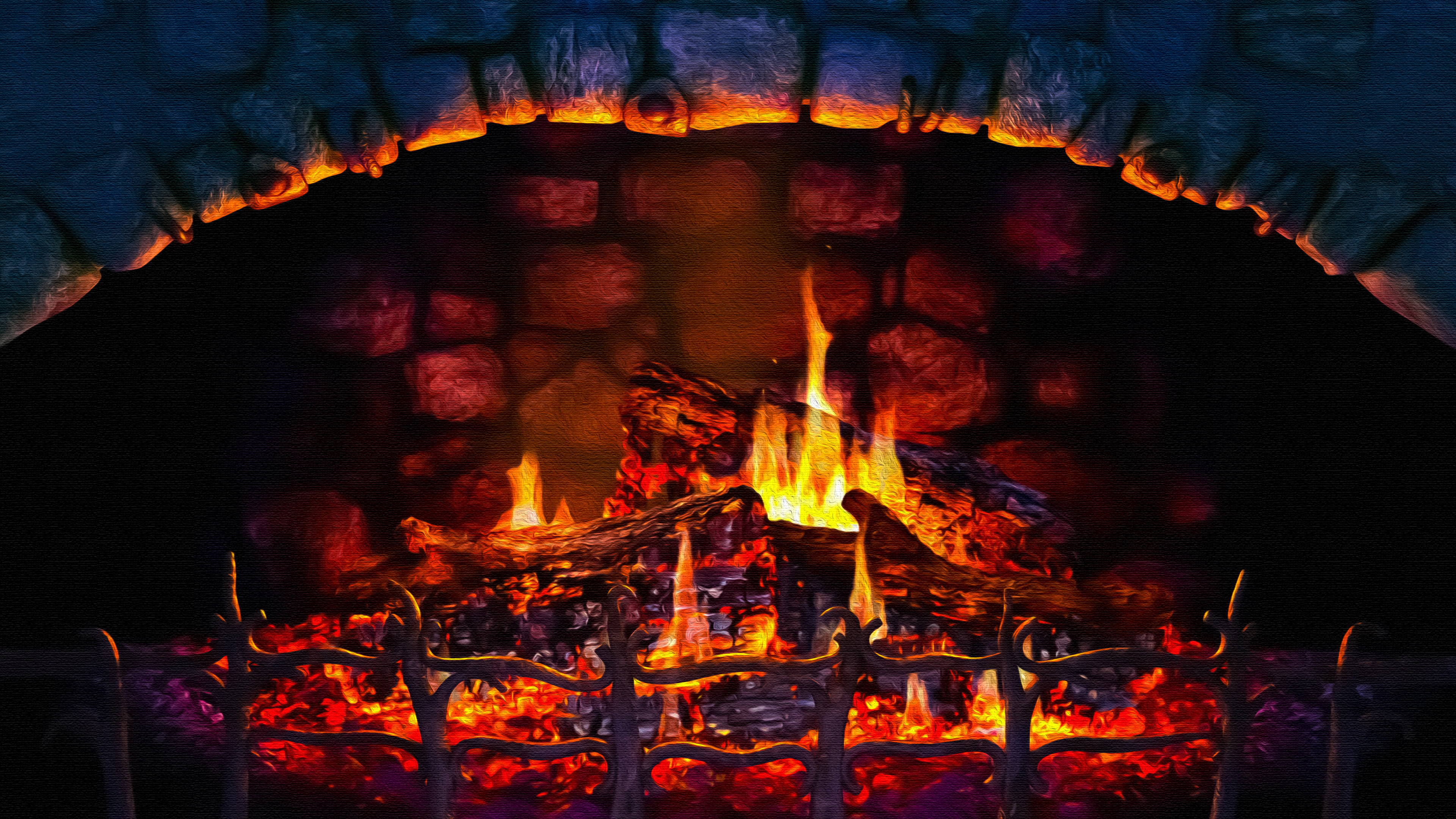 Free download wallpaper Fireplace, Man Made on your PC desktop
