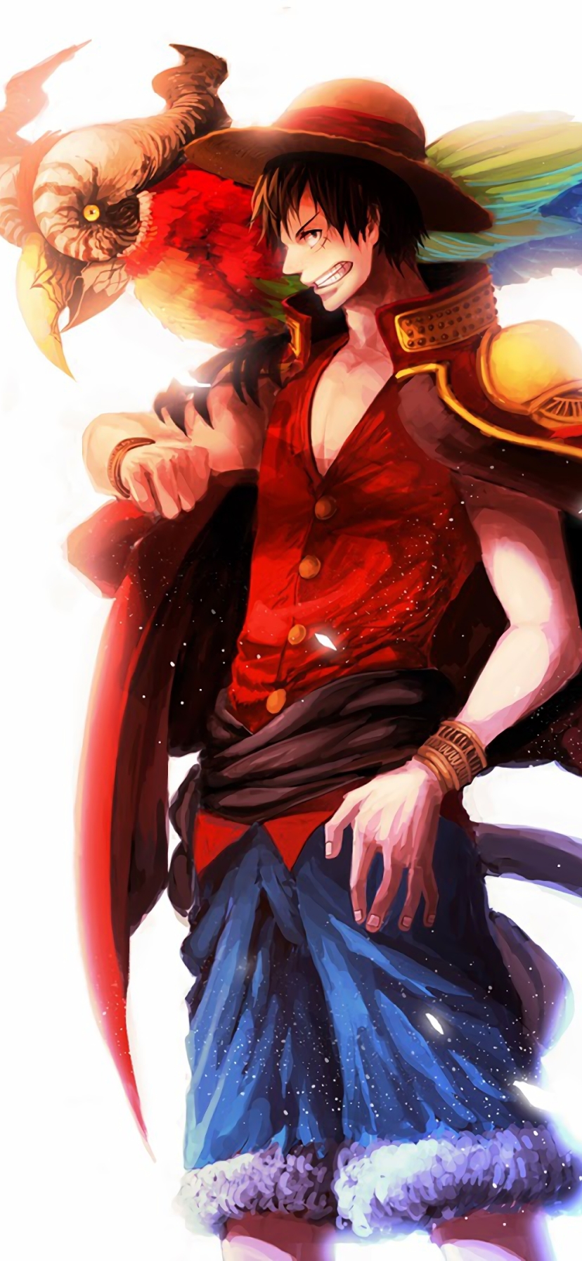 Handy-Wallpaper Animes, One Piece, Affe D Luffy kostenlos herunterladen.