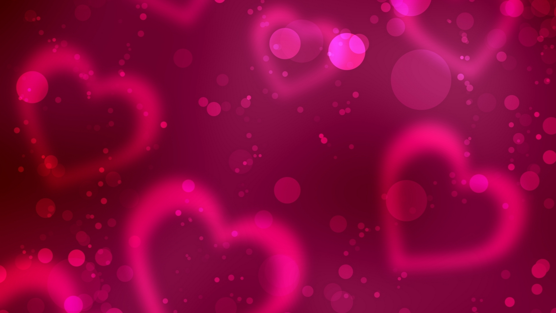 hearts, background, red FHD, 4K, UHD