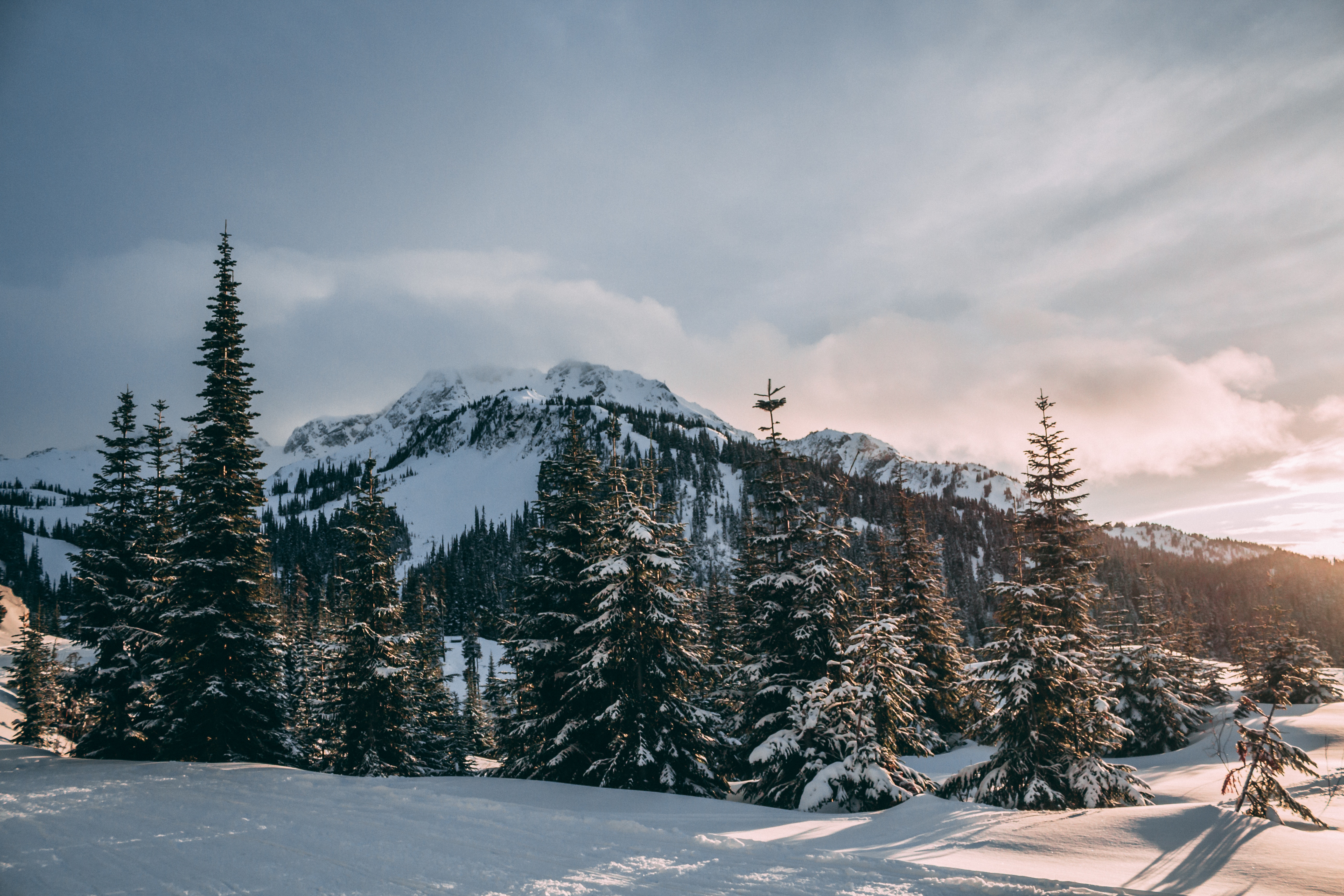 PCデスクトップに自然, 食べた, 山脈, 雪, 冬画像を無料でダウンロード