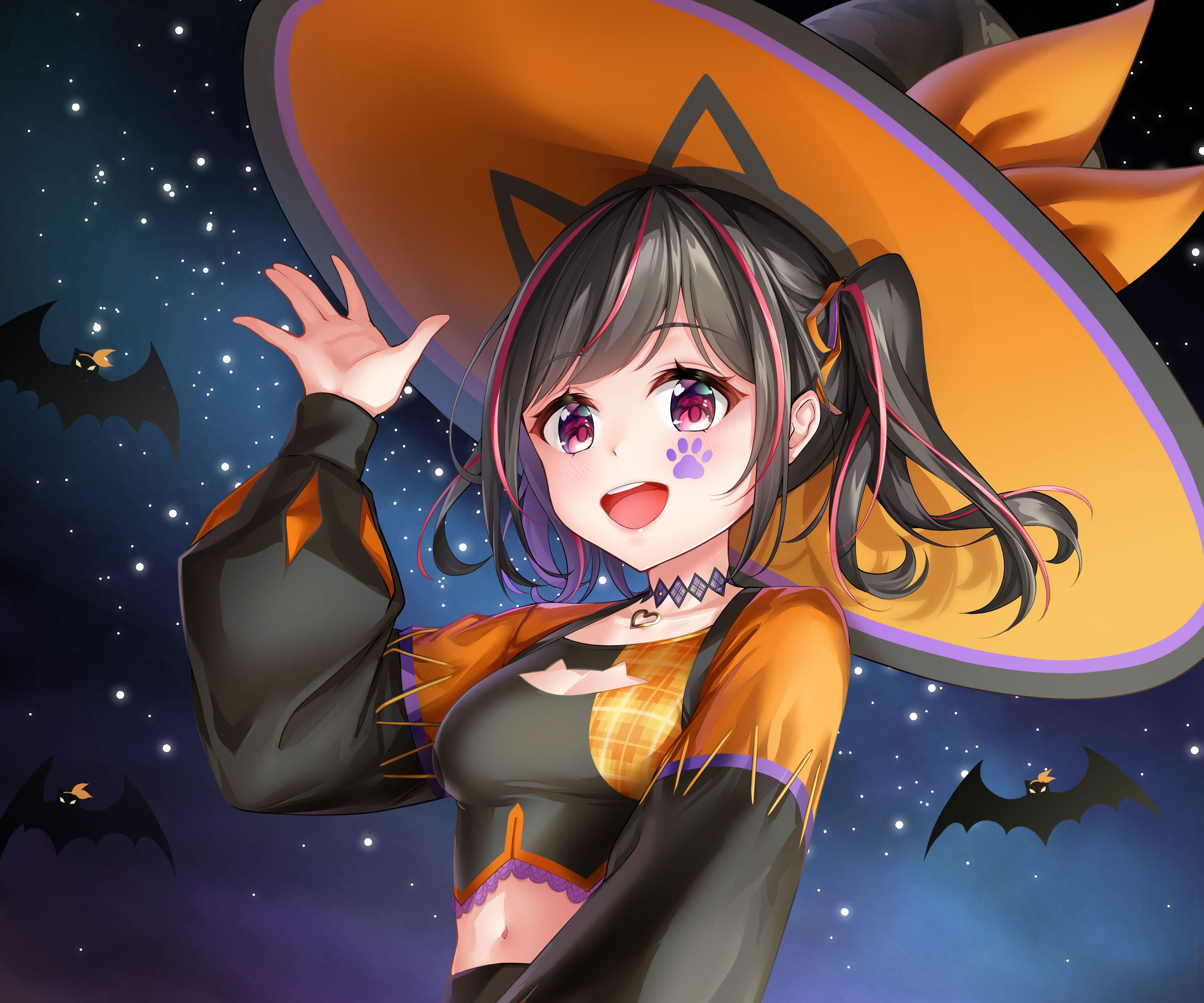 Download mobile wallpaper Anime, Girl, Witch Hat for free.