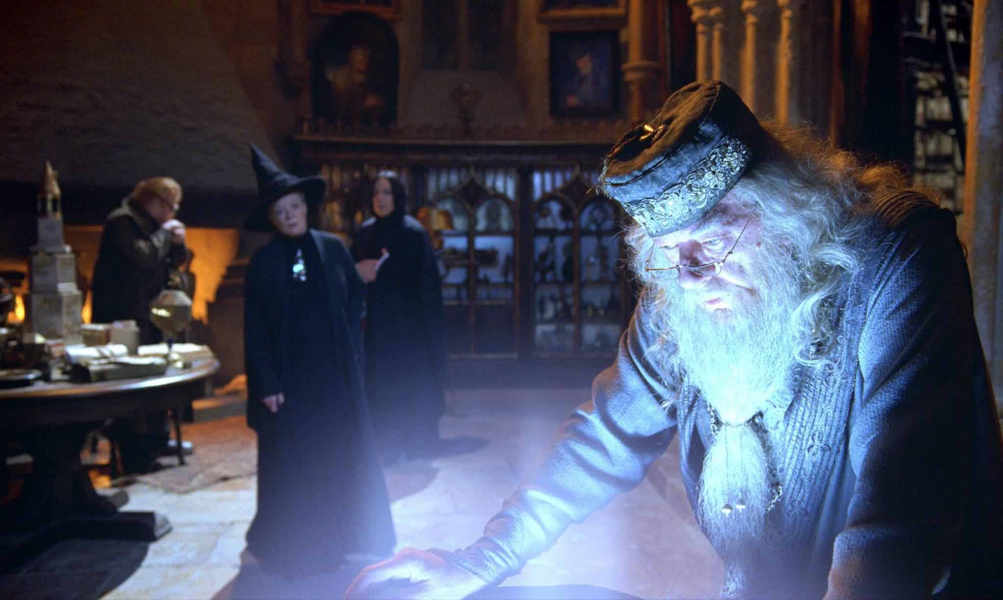 movie, harry potter and the goblet of fire, albus dumbledore, michael gambon, harry potter