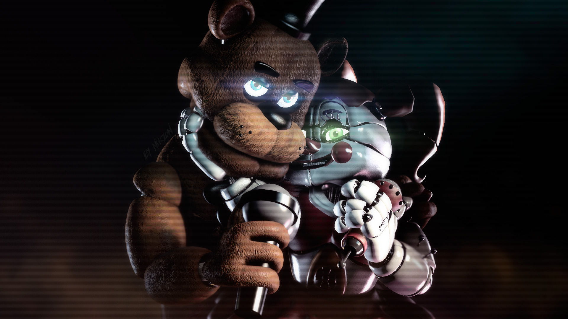 Популярні заставки і фони Five Nights At Freddy's: Sister Location на комп'ютер