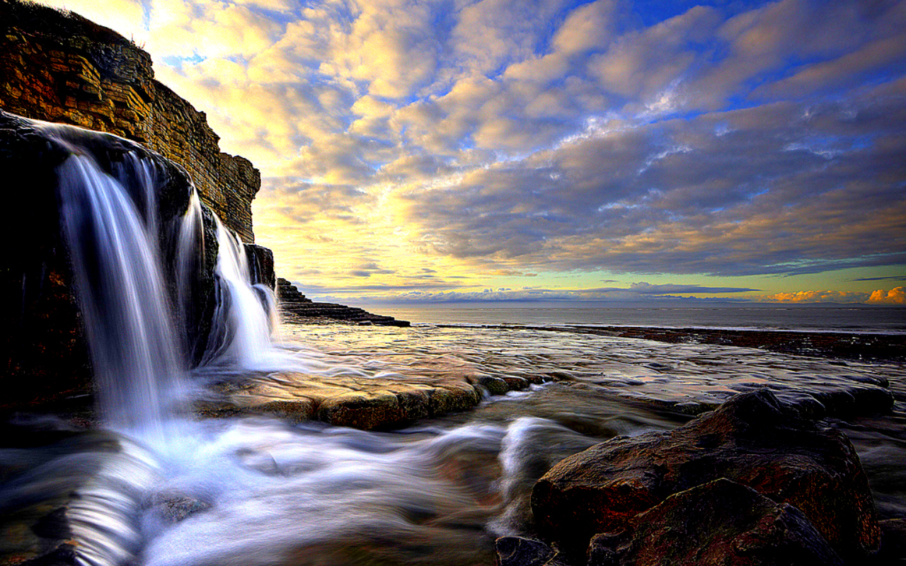 Handy-Wallpaper Wasserfall, Erde/natur kostenlos herunterladen.