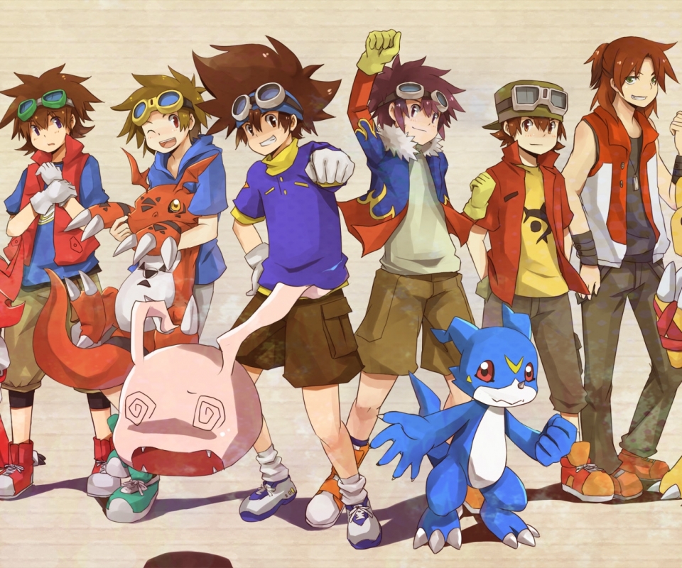 Handy-Wallpaper Animes, Digimon, Davis Motomiya, Taichi Yagami kostenlos herunterladen.