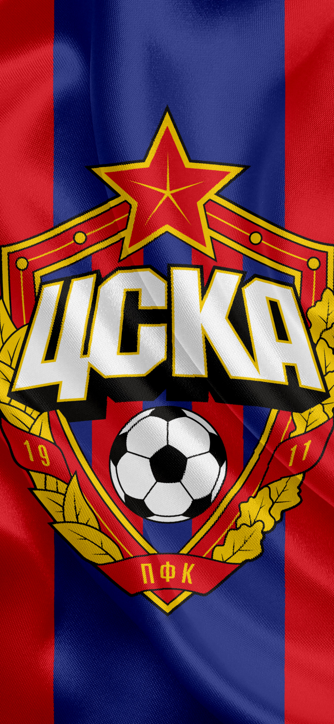 無料モバイル壁紙スポーツ, サッカー, ロゴ, 象徴, Pfc Cska モスクワをダウンロードします。