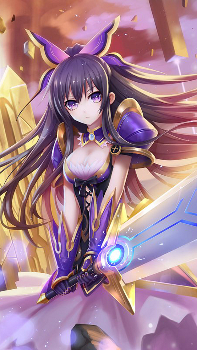 Handy-Wallpaper Animes, Datum A Live, Tohka Yatogami kostenlos herunterladen.