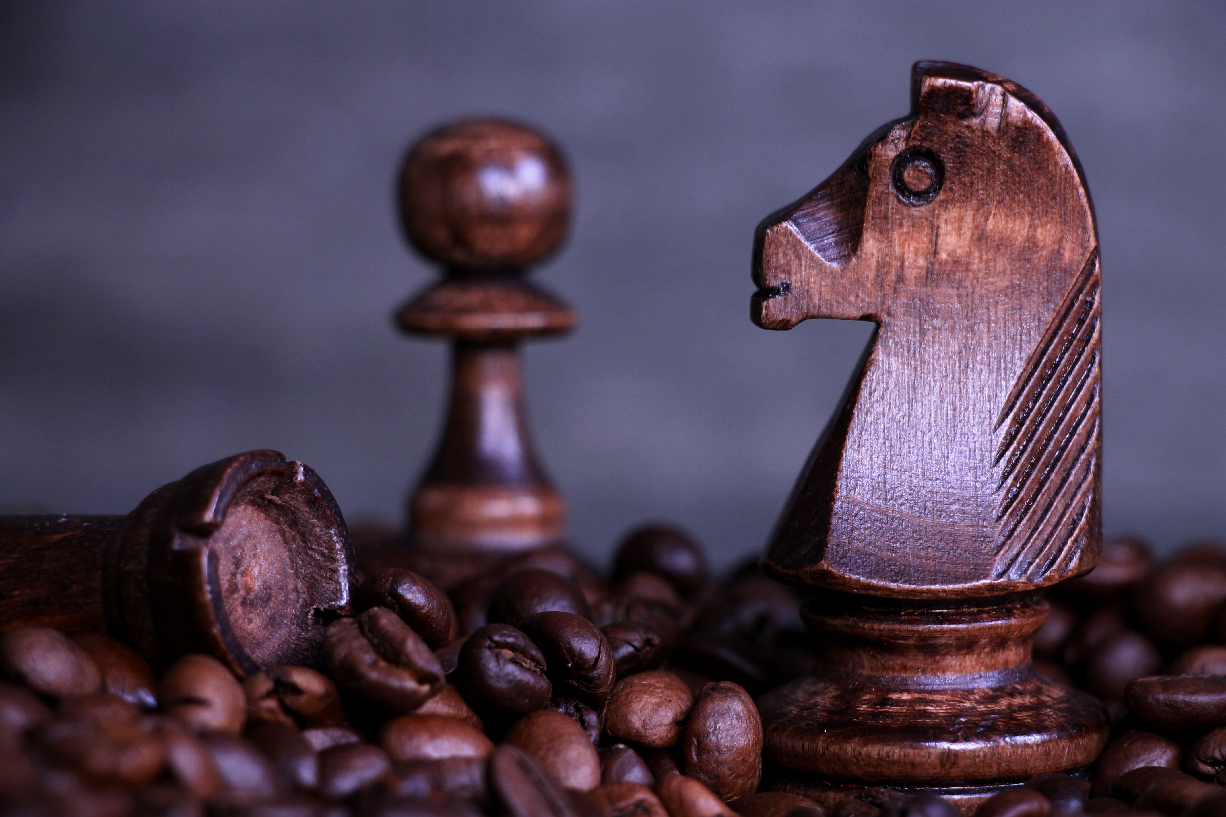 Download mobile wallpaper Chess, Game, Coffee Beans for free.