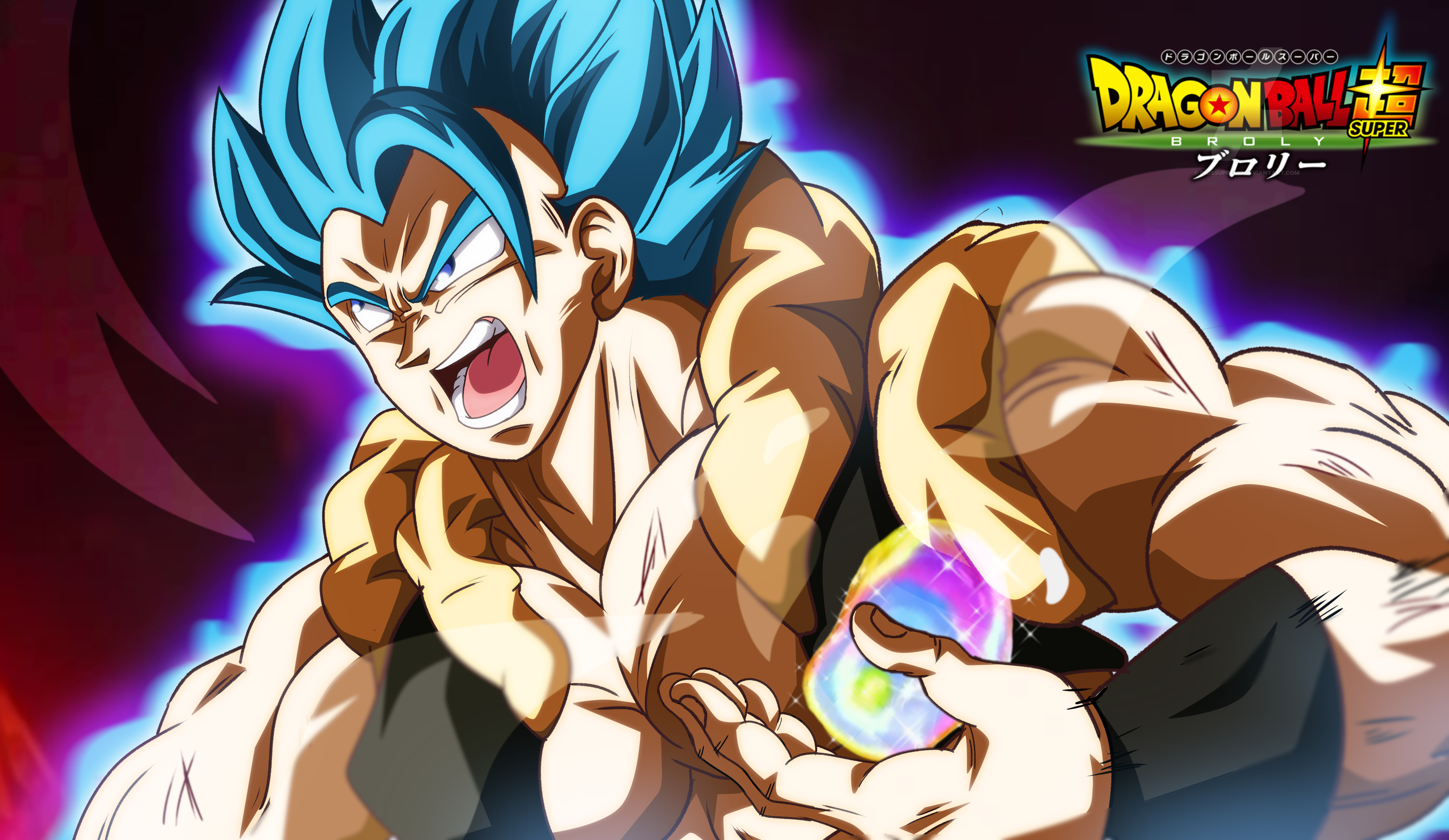 Download mobile wallpaper Anime, Gogeta (Dragon Ball), Super Saiyan Blue, Dragon Ball Super: Broly for free.