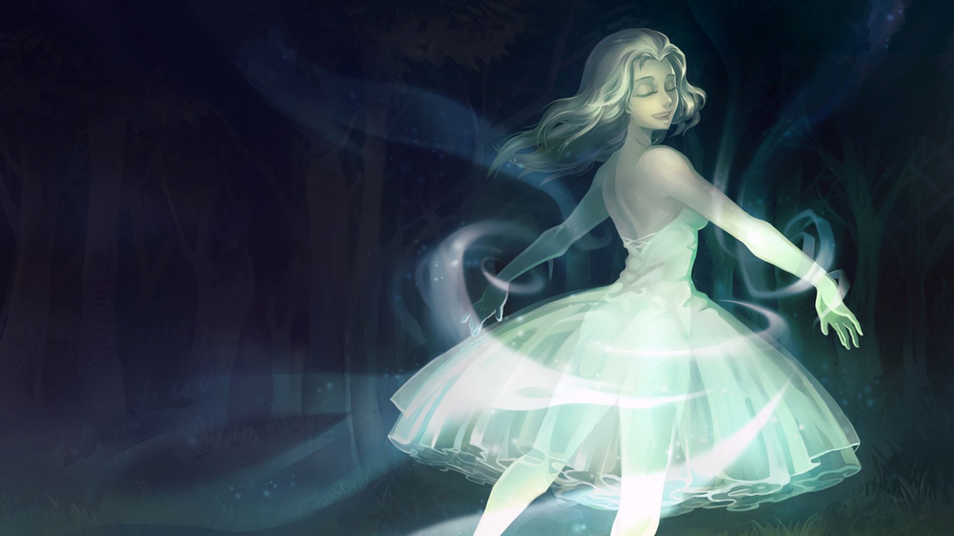 Free download wallpaper Anime, Dark, Forest, Dress, Original on your PC desktop