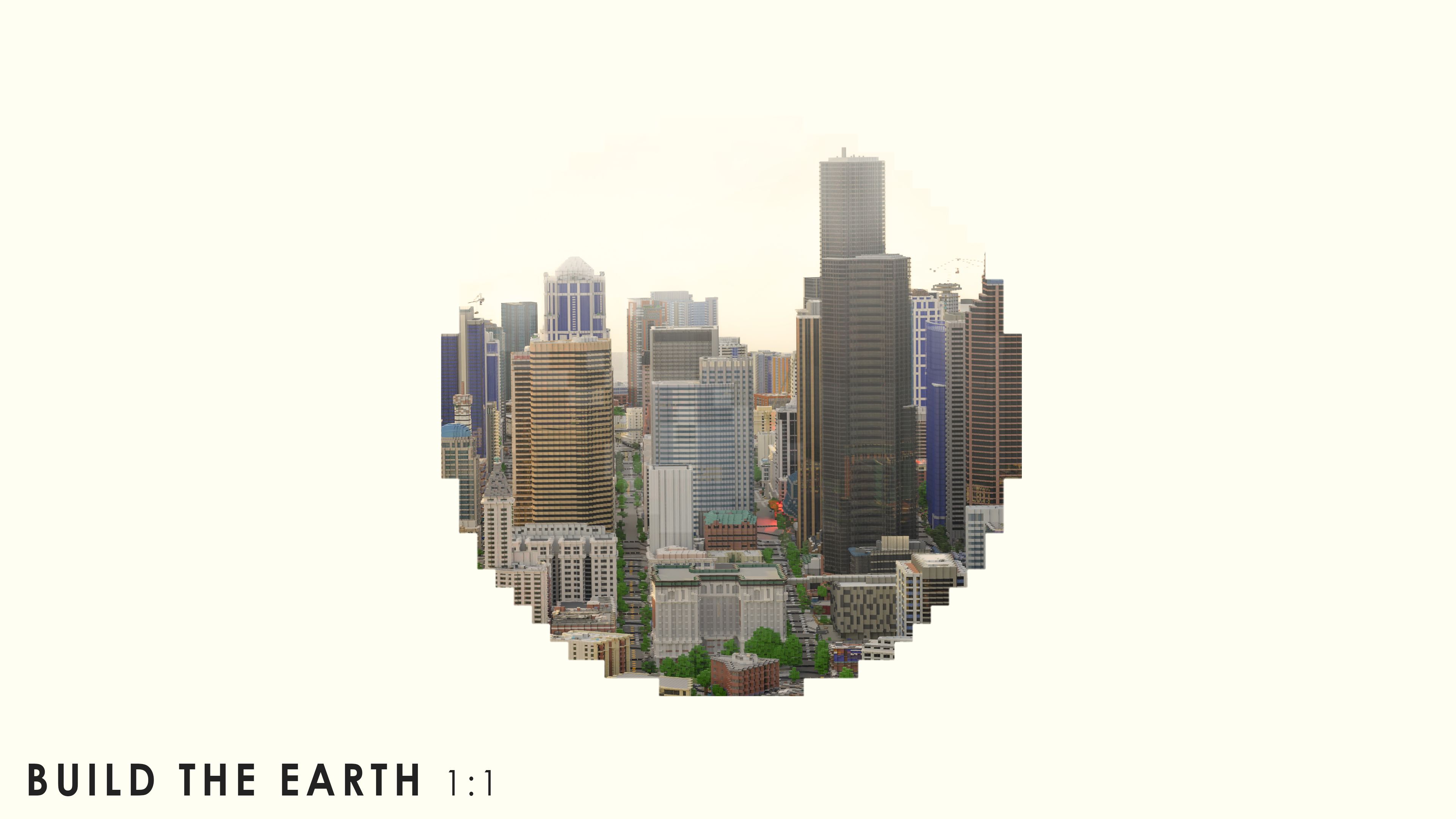 Laden Sie das Minecraft, Gebäude, Seattle, Computerspiele-Bild kostenlos auf Ihren PC-Desktop herunter