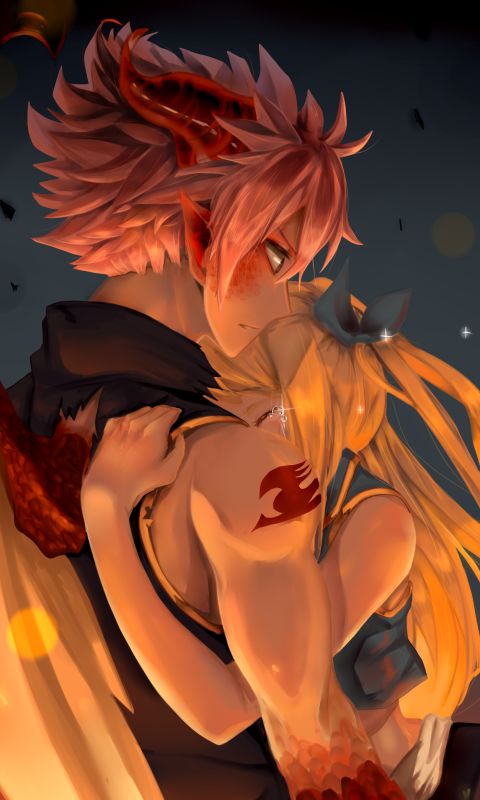 Download mobile wallpaper Anime, Fairy Tail, Lucy Heartfilia, Natsu Dragneel, Crying, Nalu (Fairy Tail) for free.