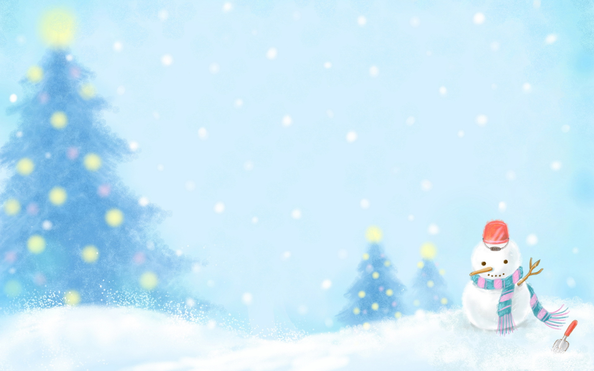 Free download wallpaper Snowman, Christmas, Holiday, Christmas Tree on your PC desktop