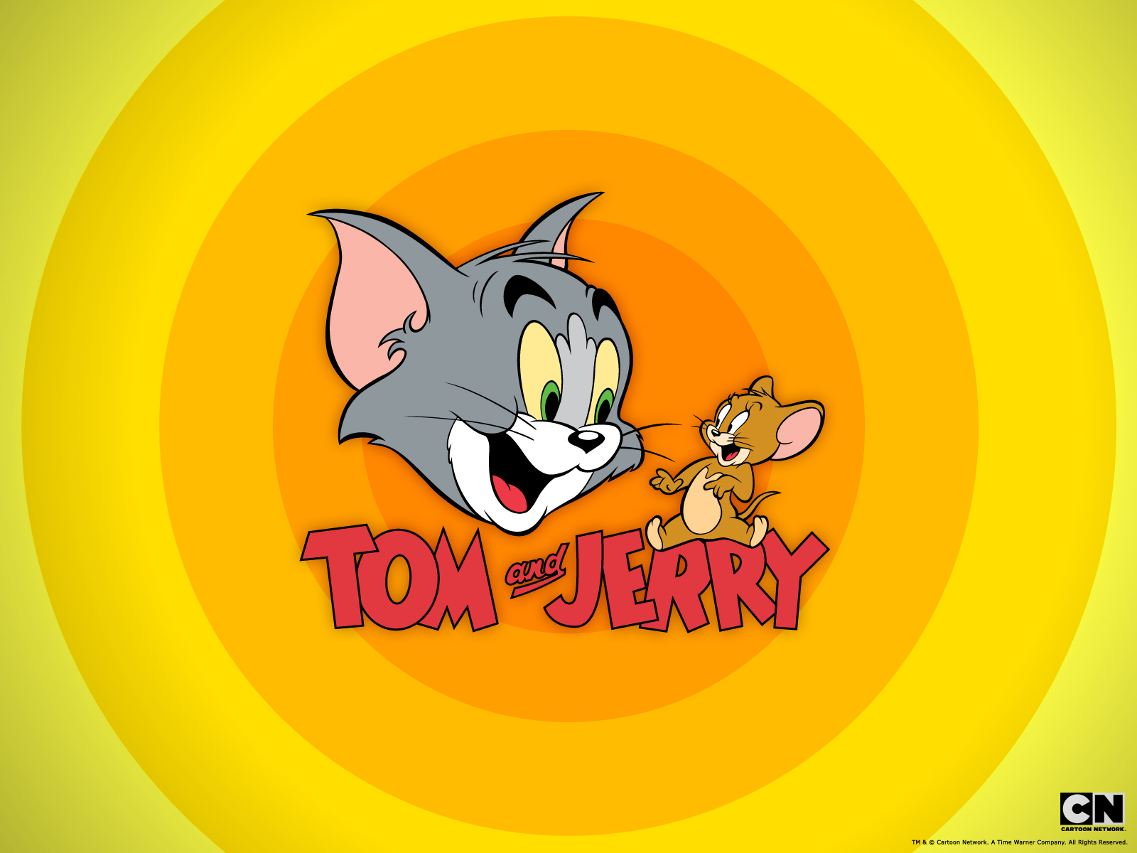cartoon, tom and jerry, yellow