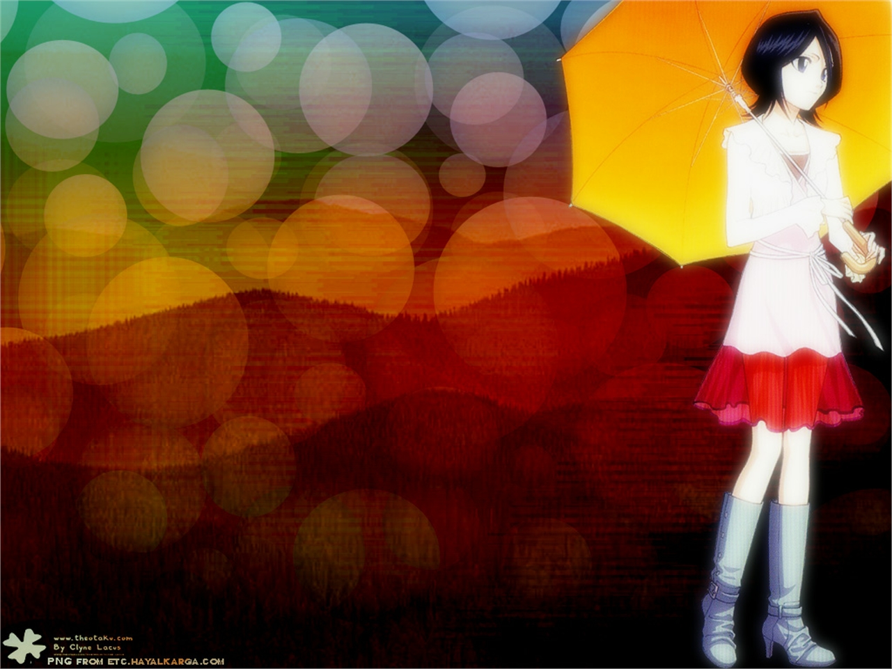 Handy-Wallpaper Bleach, Rukia Kuchiki, Animes kostenlos herunterladen.