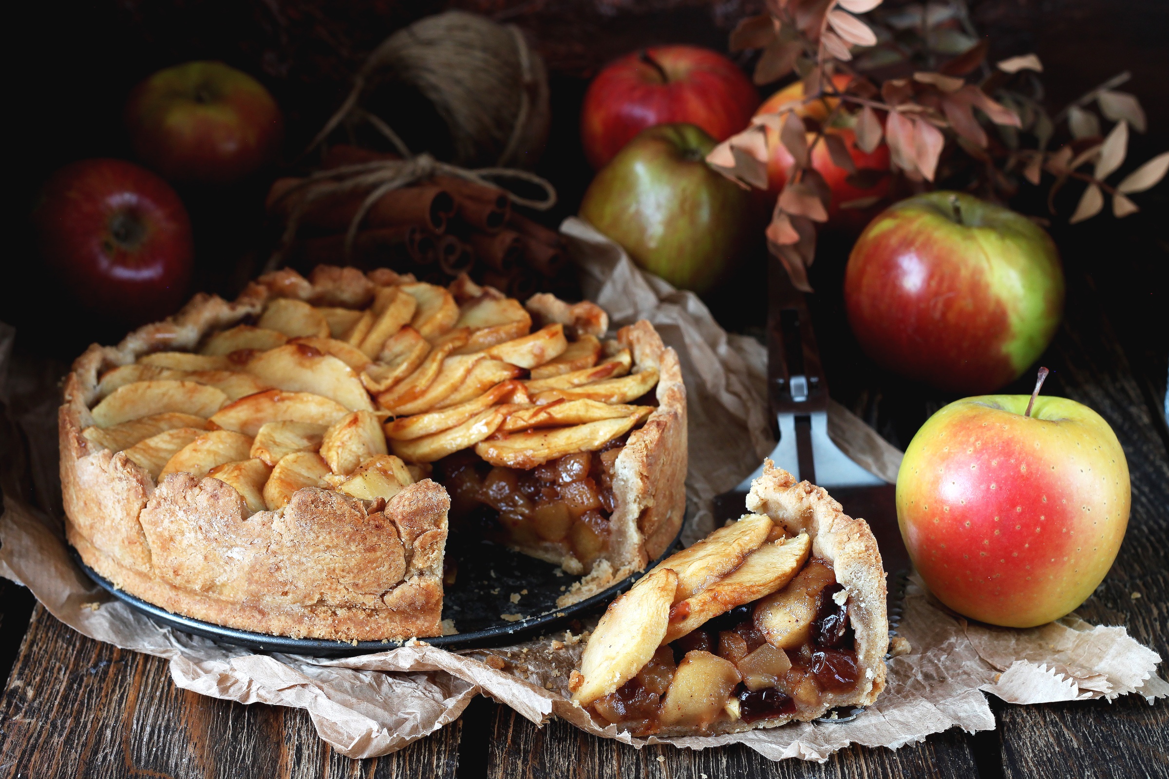 Download mobile wallpaper Food, Apple, Still Life, Fruit, Pie, Pastry for free.