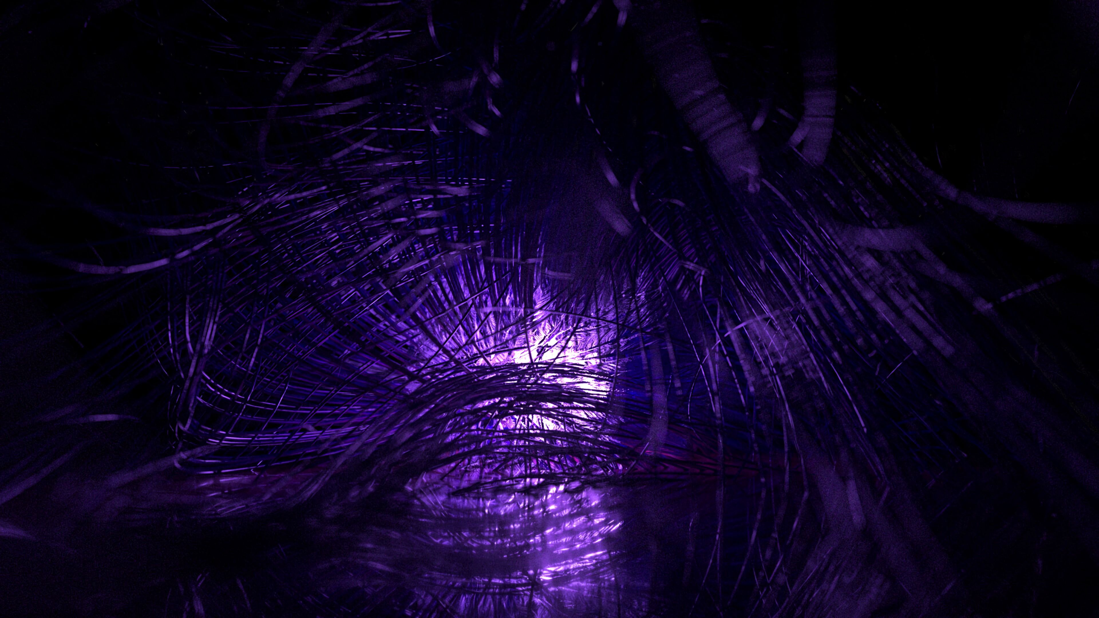 confused, purple, violet, macro, glow, threads, thread, intricate
