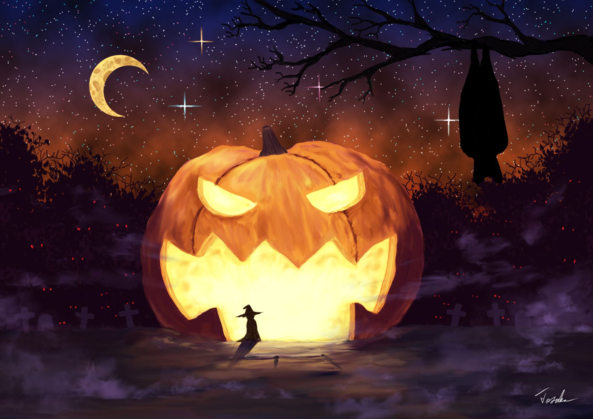 PCデスクトップにかぼちゃ, アニメ, ハロウィン画像を無料でダウンロード