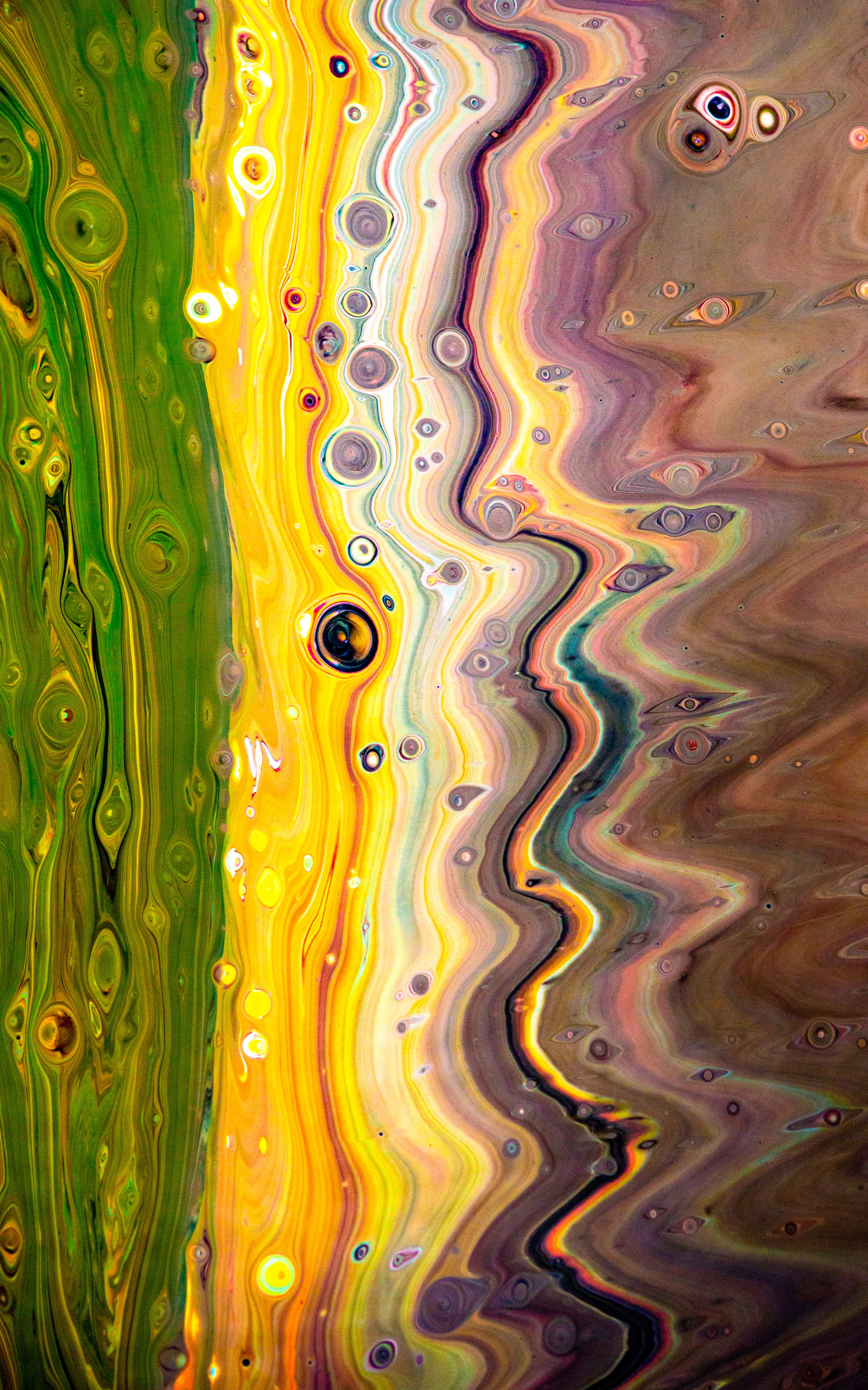 liquid, mixing, abstract, divorces, multicolored, motley, paint iphone wallpaper