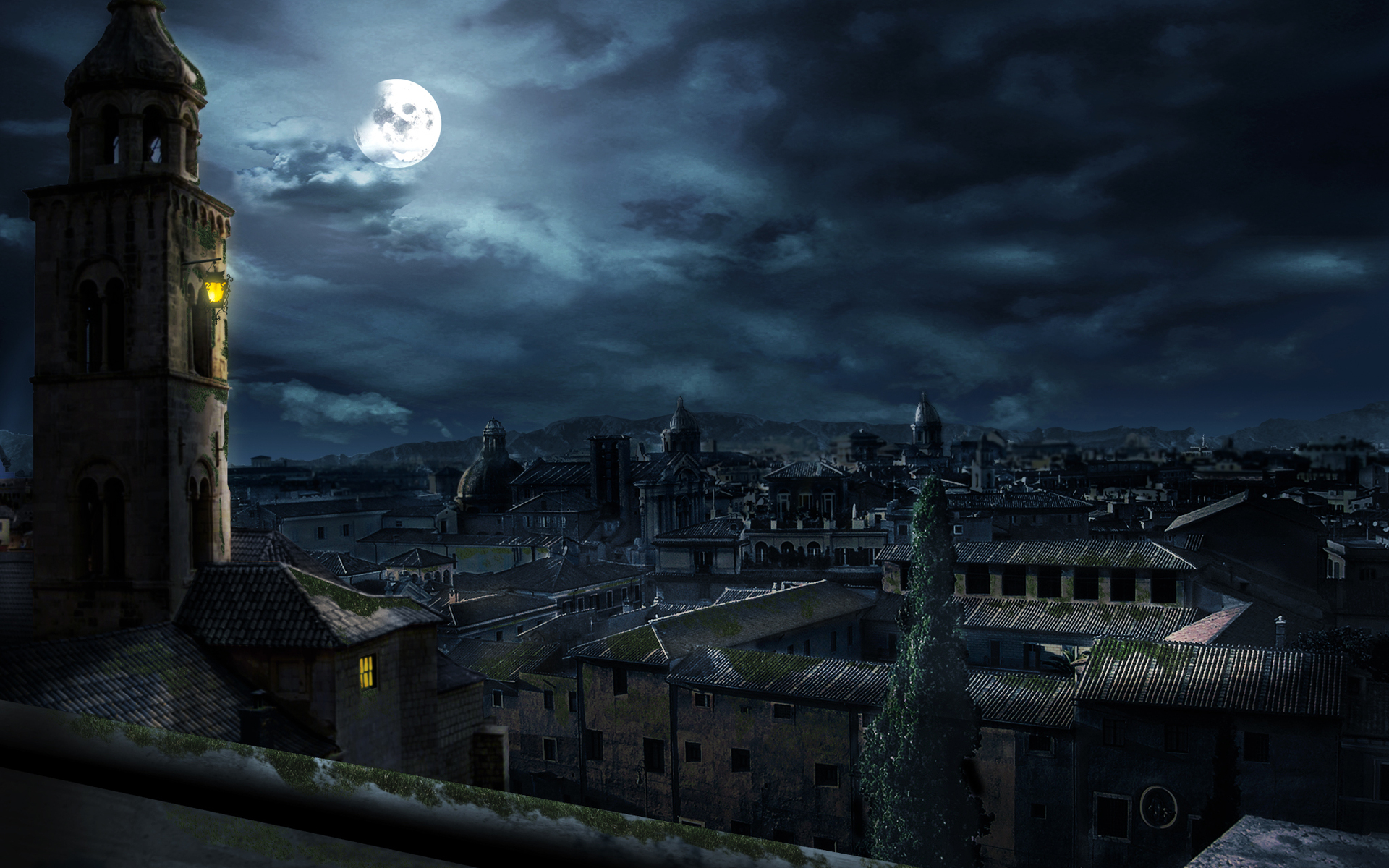 Free download wallpaper Fantasy, City on your PC desktop