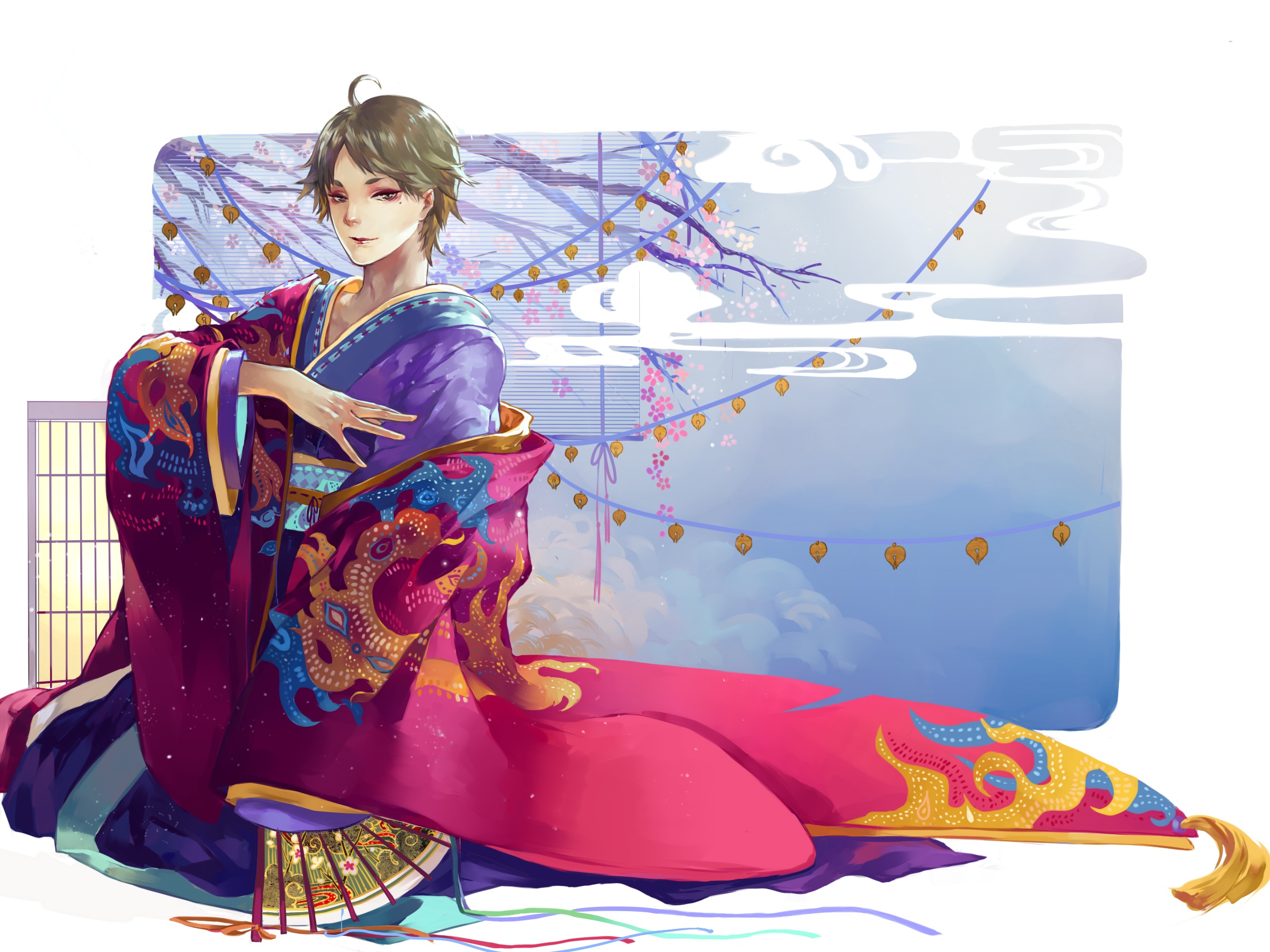 Descarga gratis la imagen Kimono, Animado, Haikyu!!, Kōshi Sugawara en el escritorio de tu PC