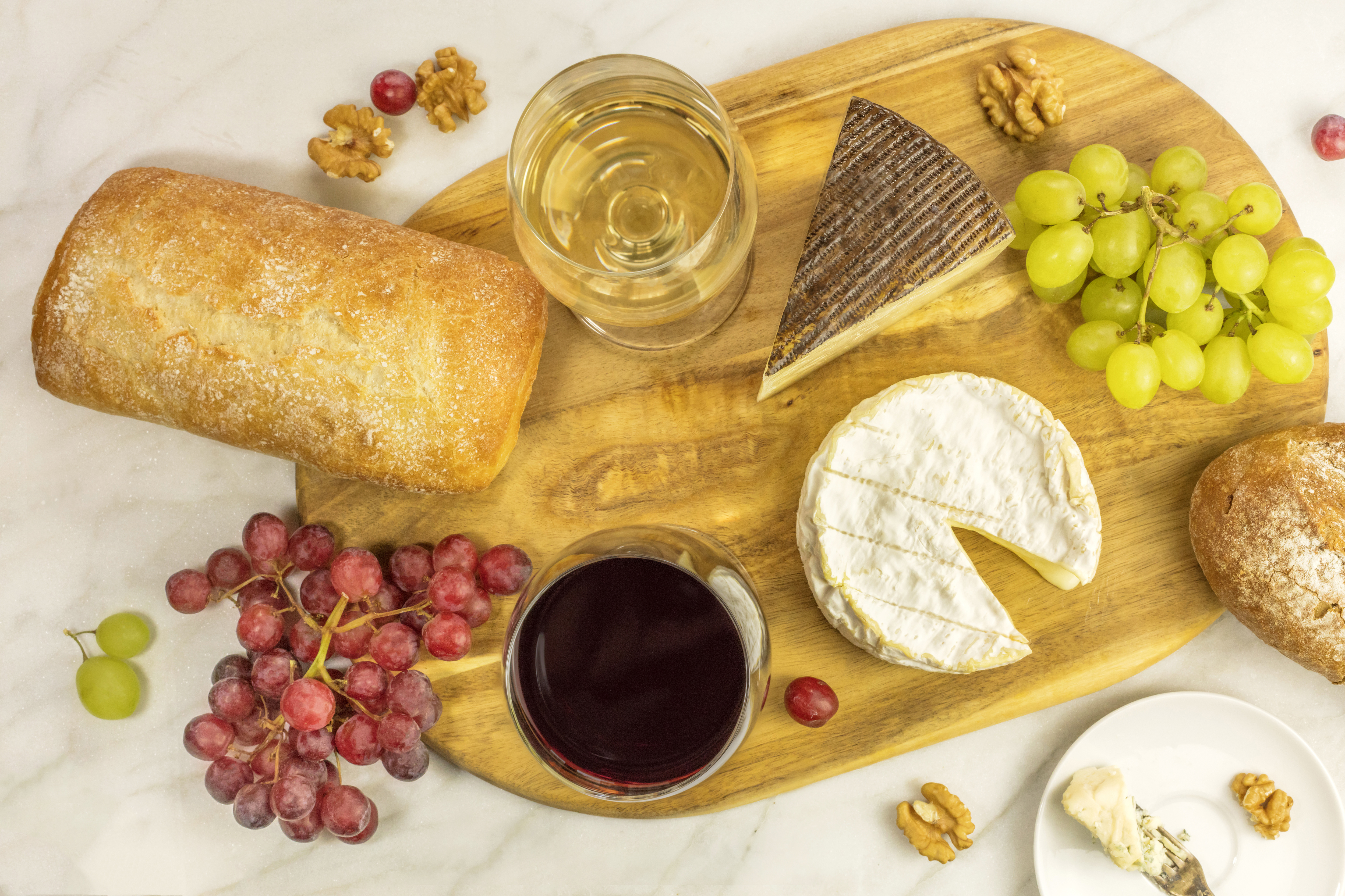 Free download wallpaper Food, Cheese, Grapes, Still Life, Fruit, Bread, Wine on your PC desktop