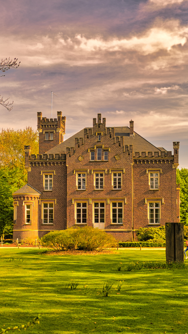 Download mobile wallpaper Fall, House, Germany, Mansion, Man Made for free.