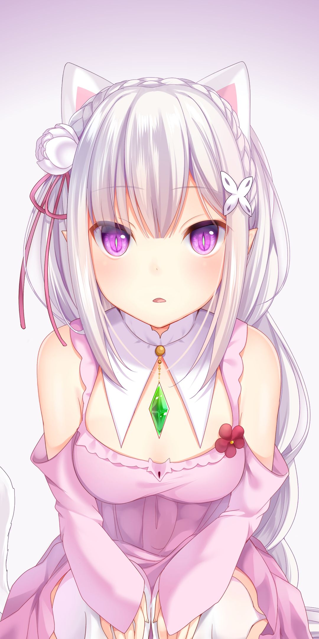 Handy-Wallpaper Animes, Emilia (Re: Zero), Re:zero Das Leben In Einer Anderen Welt Beginnen kostenlos herunterladen.