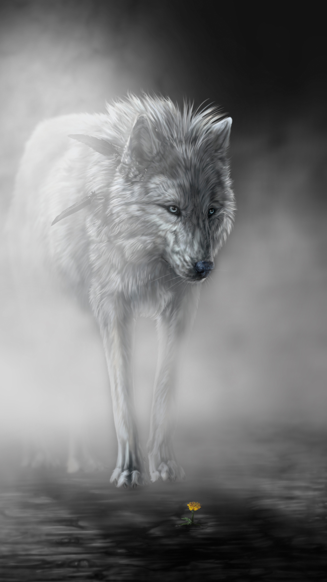 無料モバイル壁紙ファンタジー, 狼, ファンタジー動物をダウンロードします。