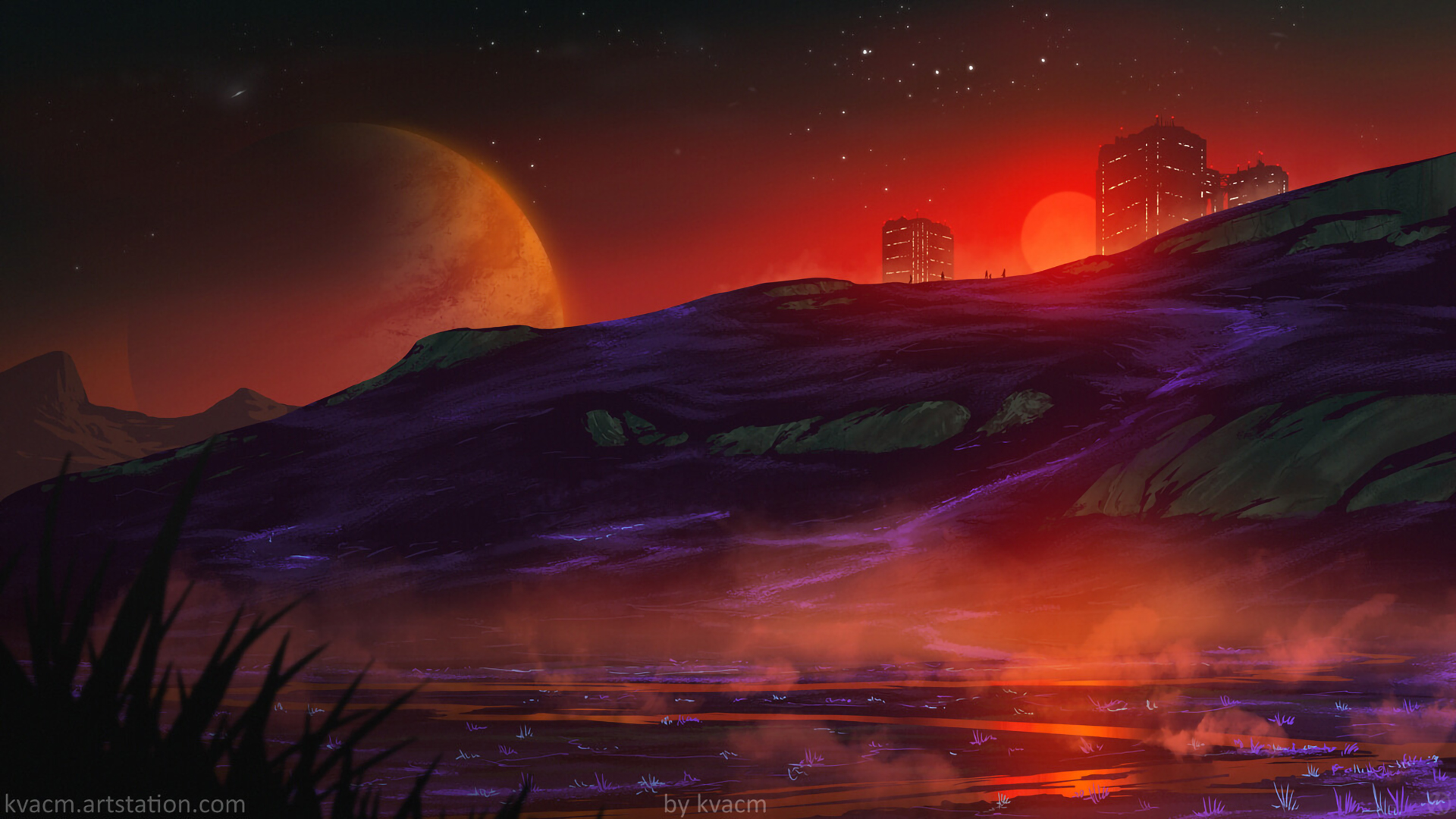 Free download wallpaper Sci Fi, Landscape on your PC desktop