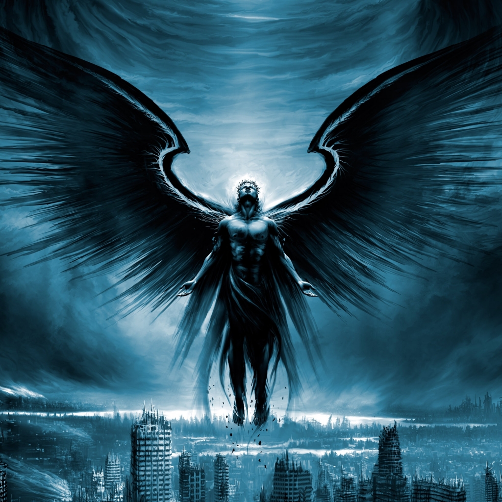 Download mobile wallpaper Dark, Angel for free.