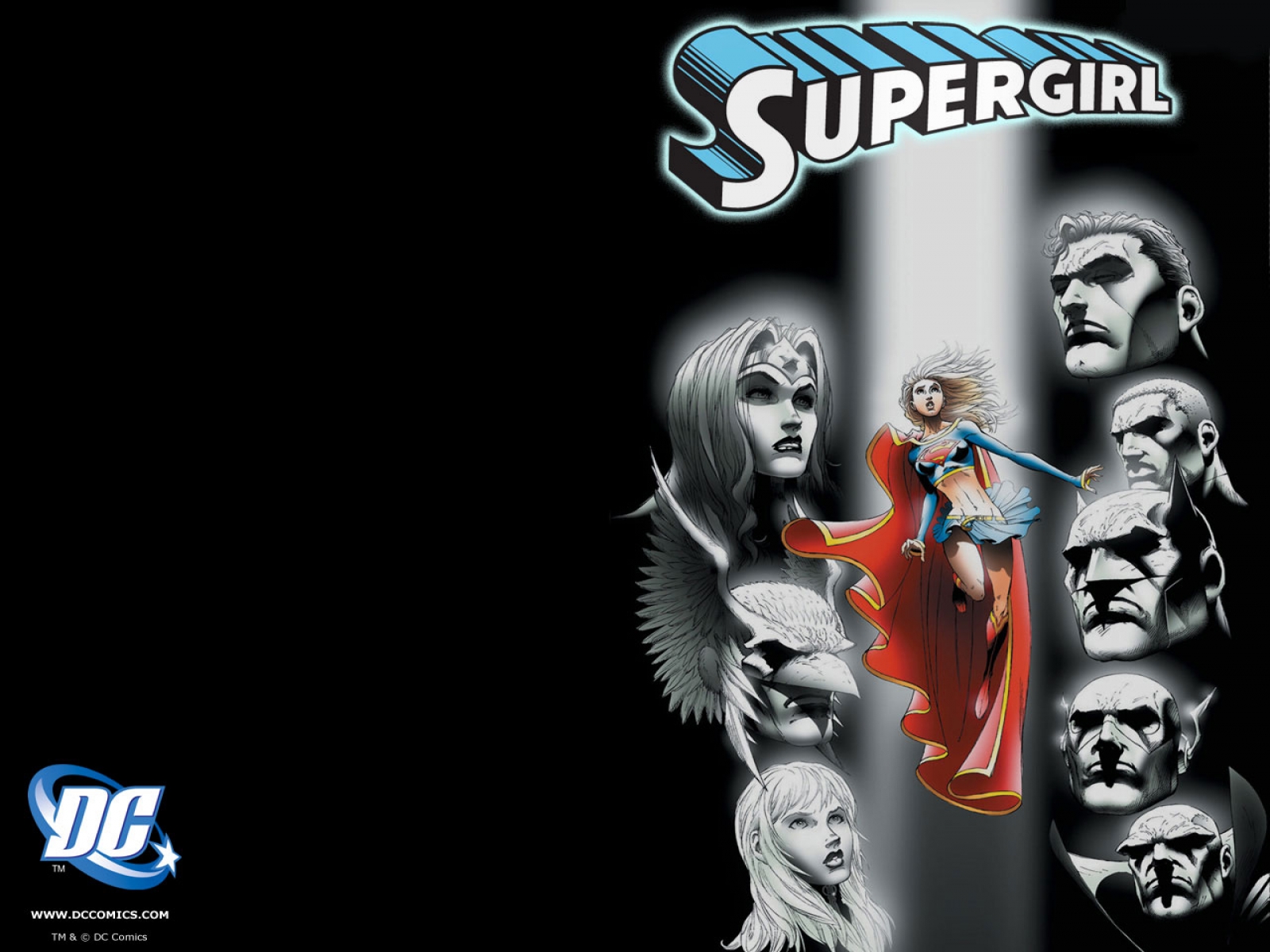 Скачать обои бесплатно Комиксы, Супермен, Супергёрл картинка на рабочий стол ПК