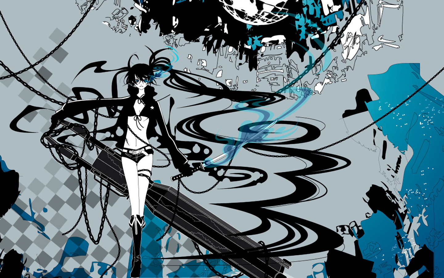 Free download wallpaper Anime, Black Rock Shooter on your PC desktop