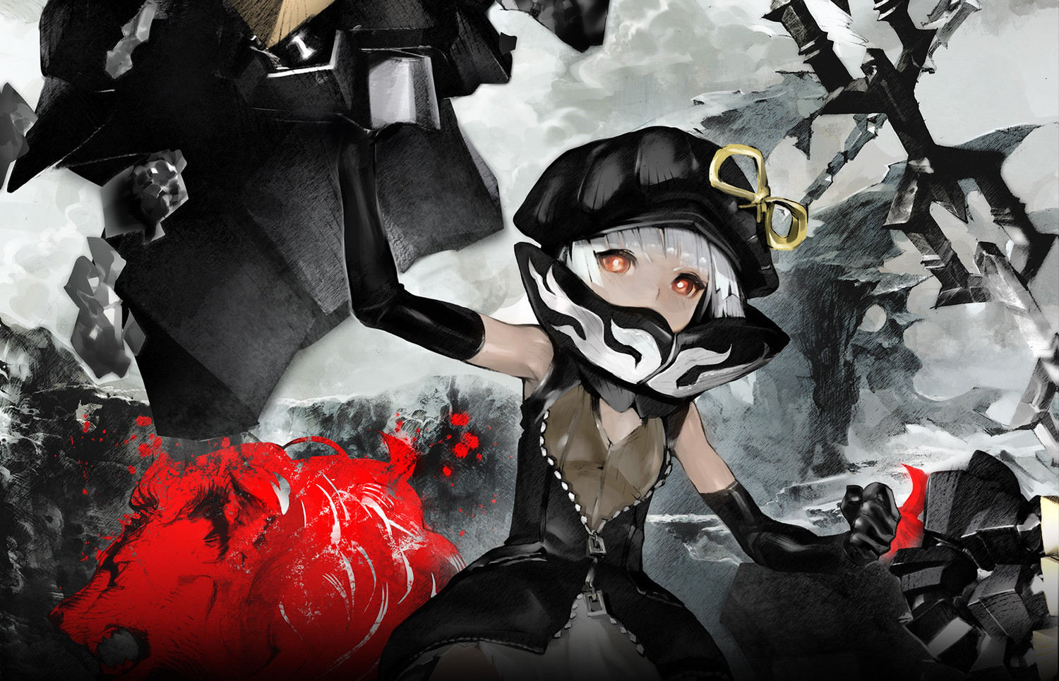 Free download wallpaper Anime, Black Rock Shooter, Strength (Black Rock Shooter) on your PC desktop