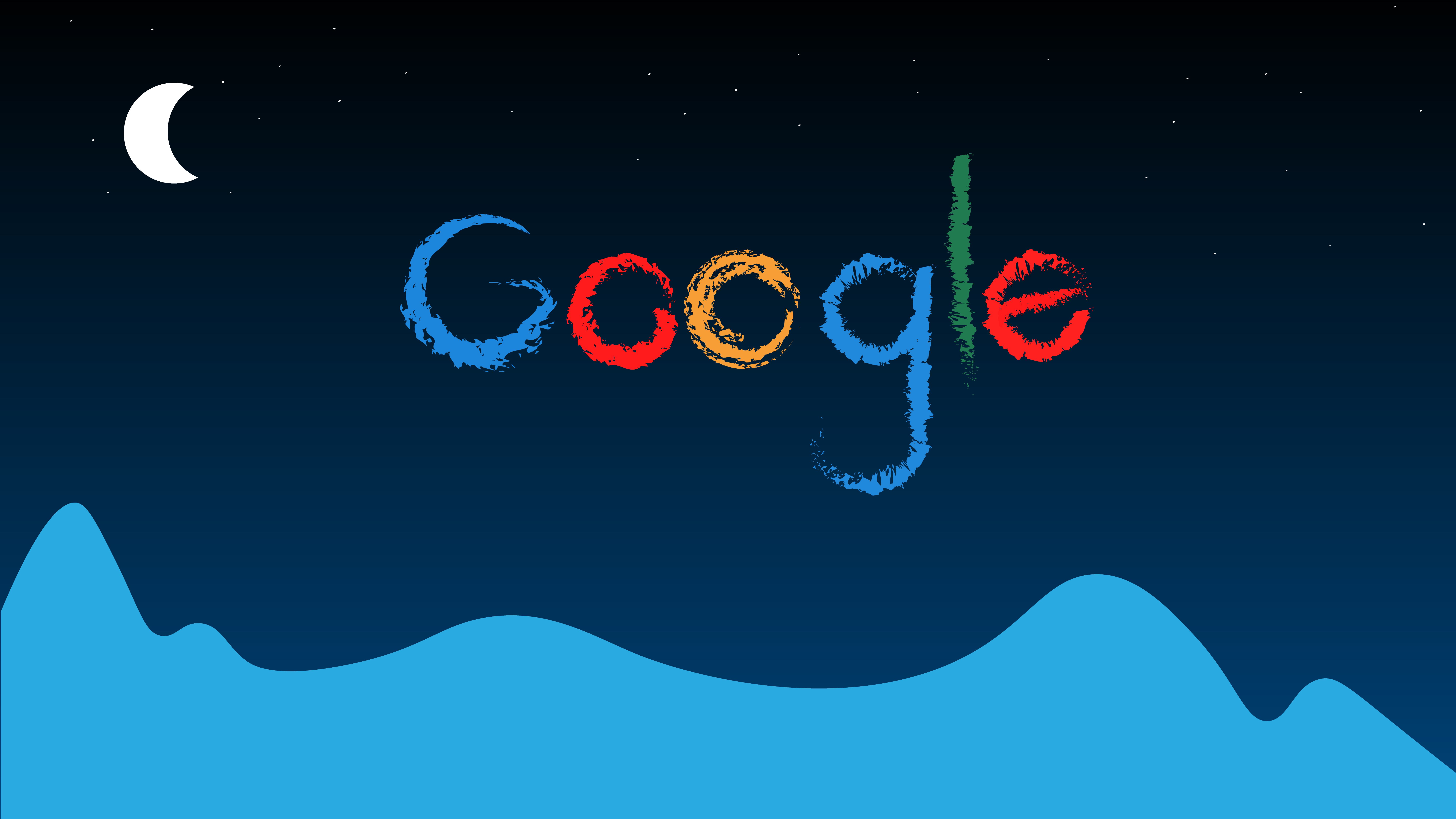 Download mobile wallpaper Moon, Google, Technology for free.